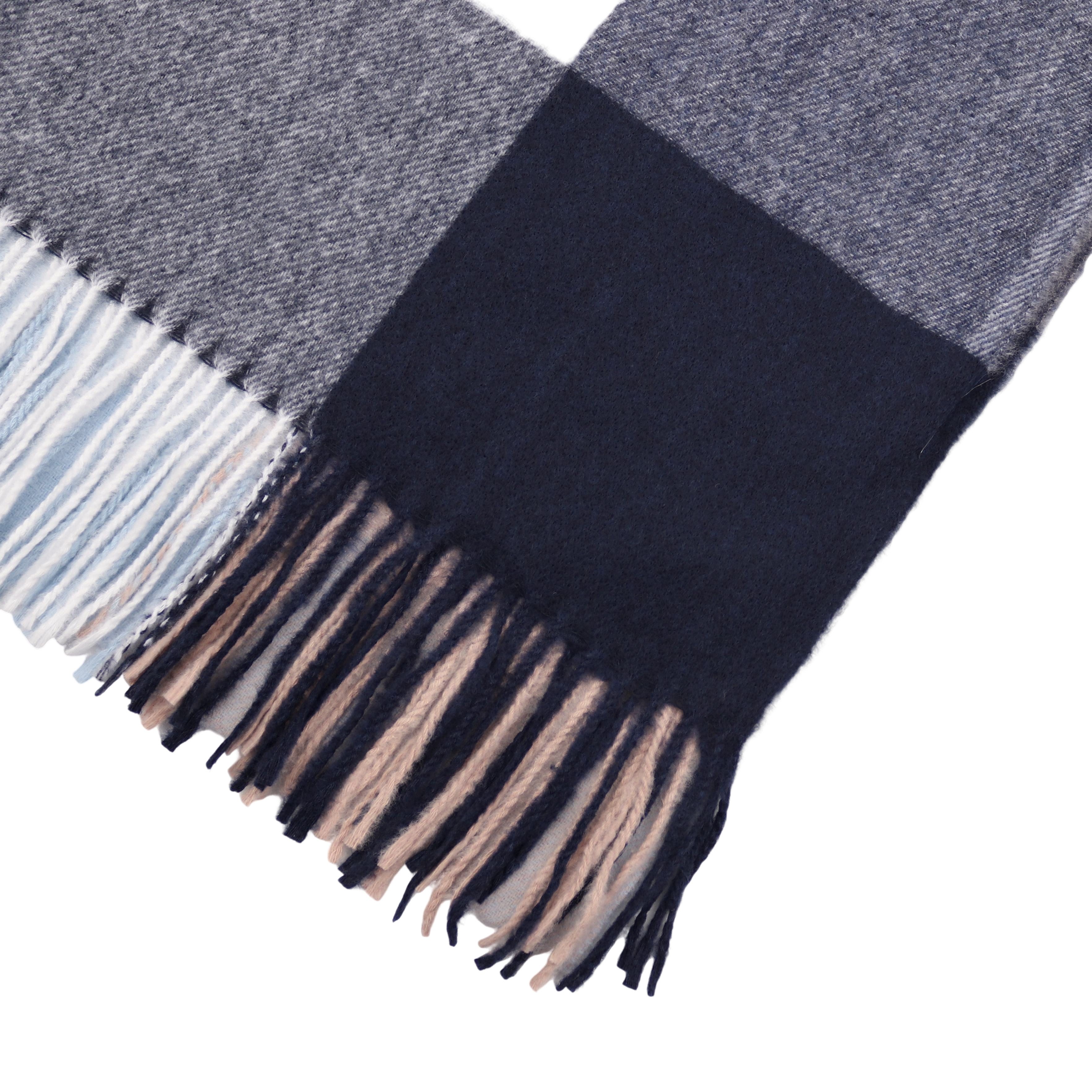 MIRROSI Modeschal weicher und warmer Schal Karo Kariert Muster mit Fransen, 70x180cm, (angesagtes Karomuster), Damen Halstuch ideal für Herbst und Winter – Bild 3 von 4