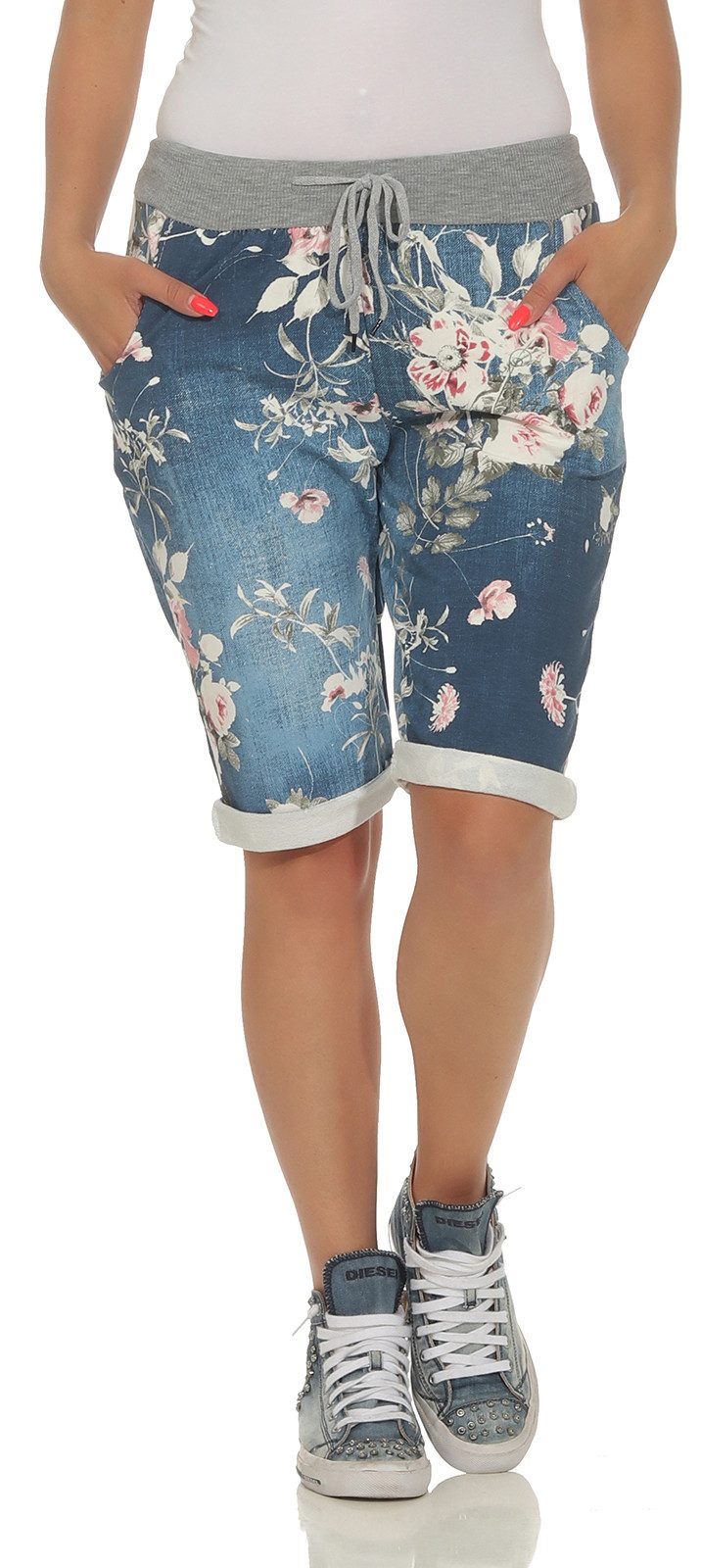 CLEO STYLE Sweatbermudas Bermuda Damen 30 günstig online kaufen