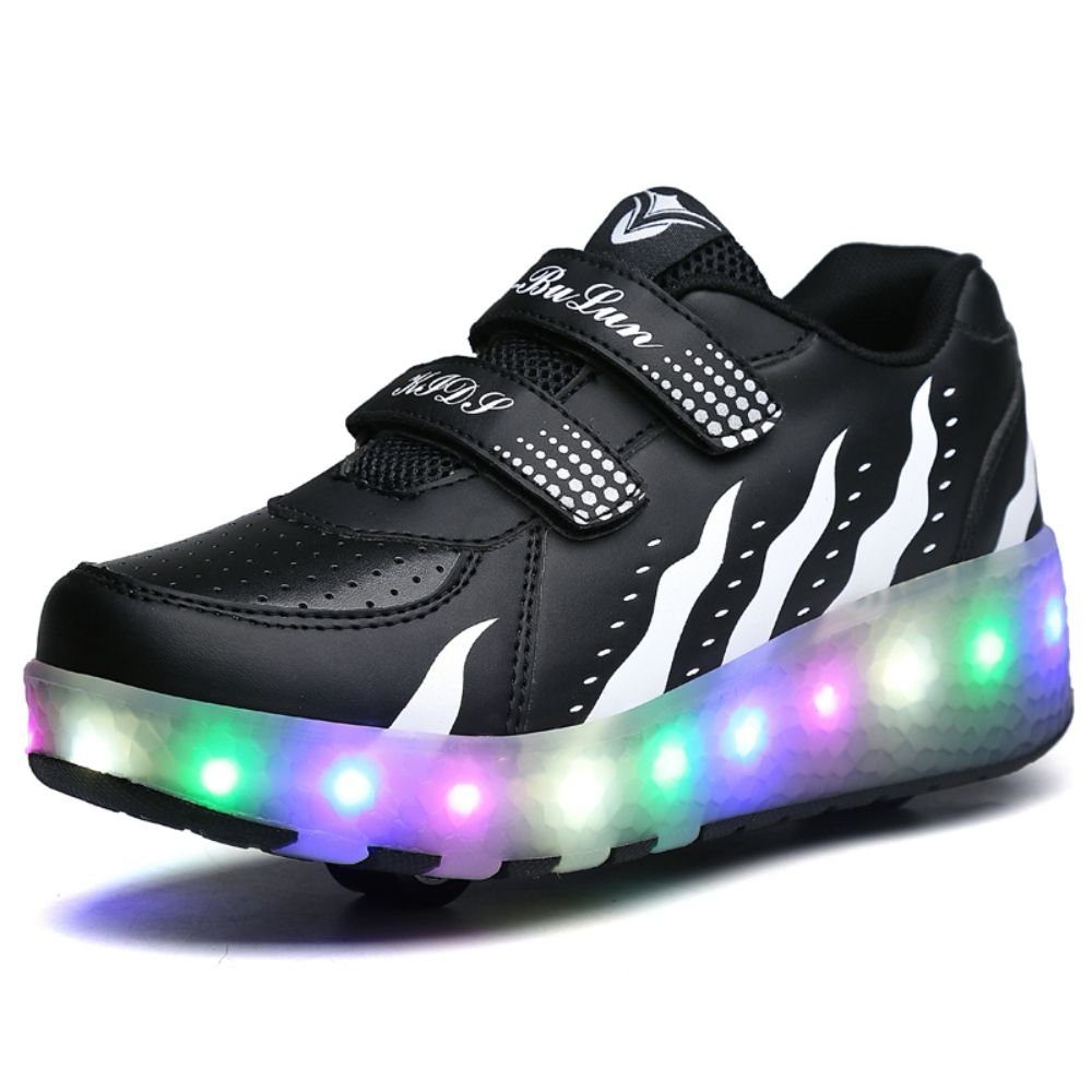 HUSK'SWARE Rollschuhe, (Rollschuhe, Wiederaufladbare LED-Rollschuhe für Kinder), Wiederaufladbare LED-Rollschuhe für Kinder