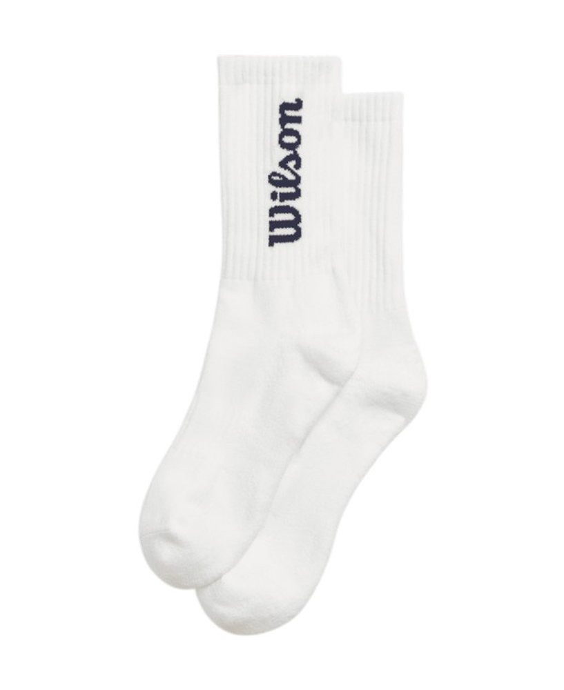 Wilson Tennissocken Crew Logo weiss Herren - 1 Paar