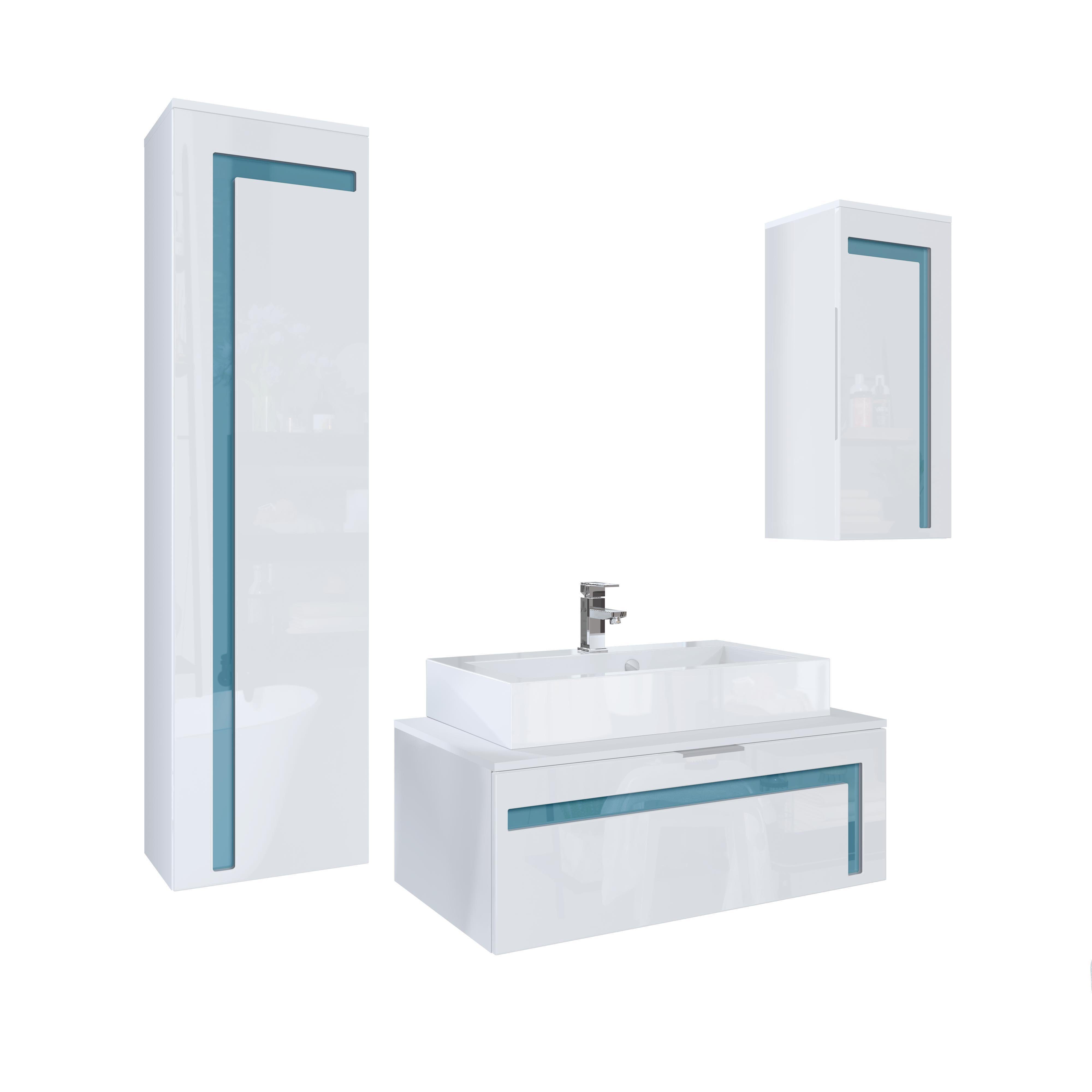 Vladon Badmöbel-Set Aloha V2, (Badezimmer-Set mit günstig online kaufen