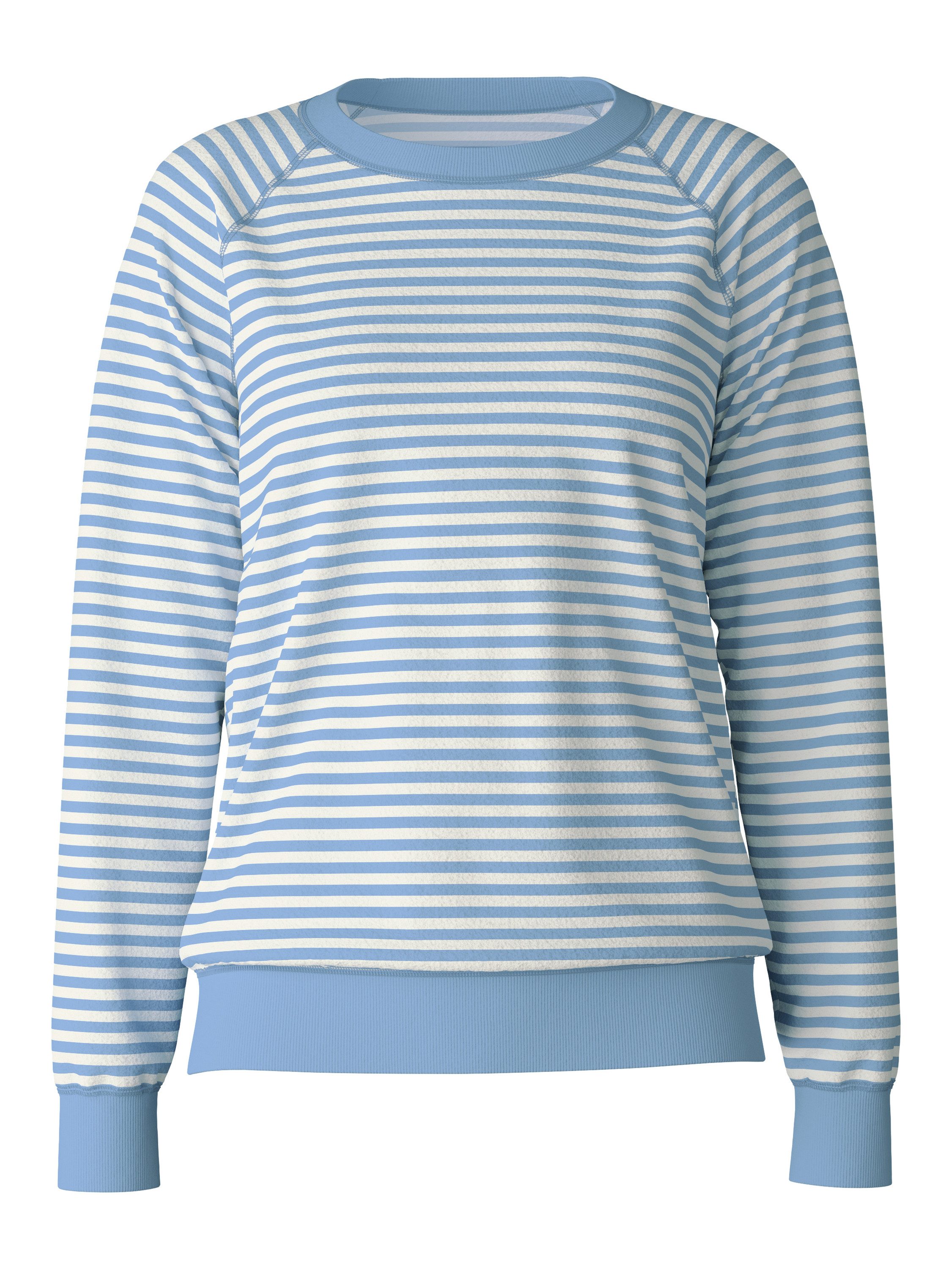 Rundhalspullover Lounge Velours Damen