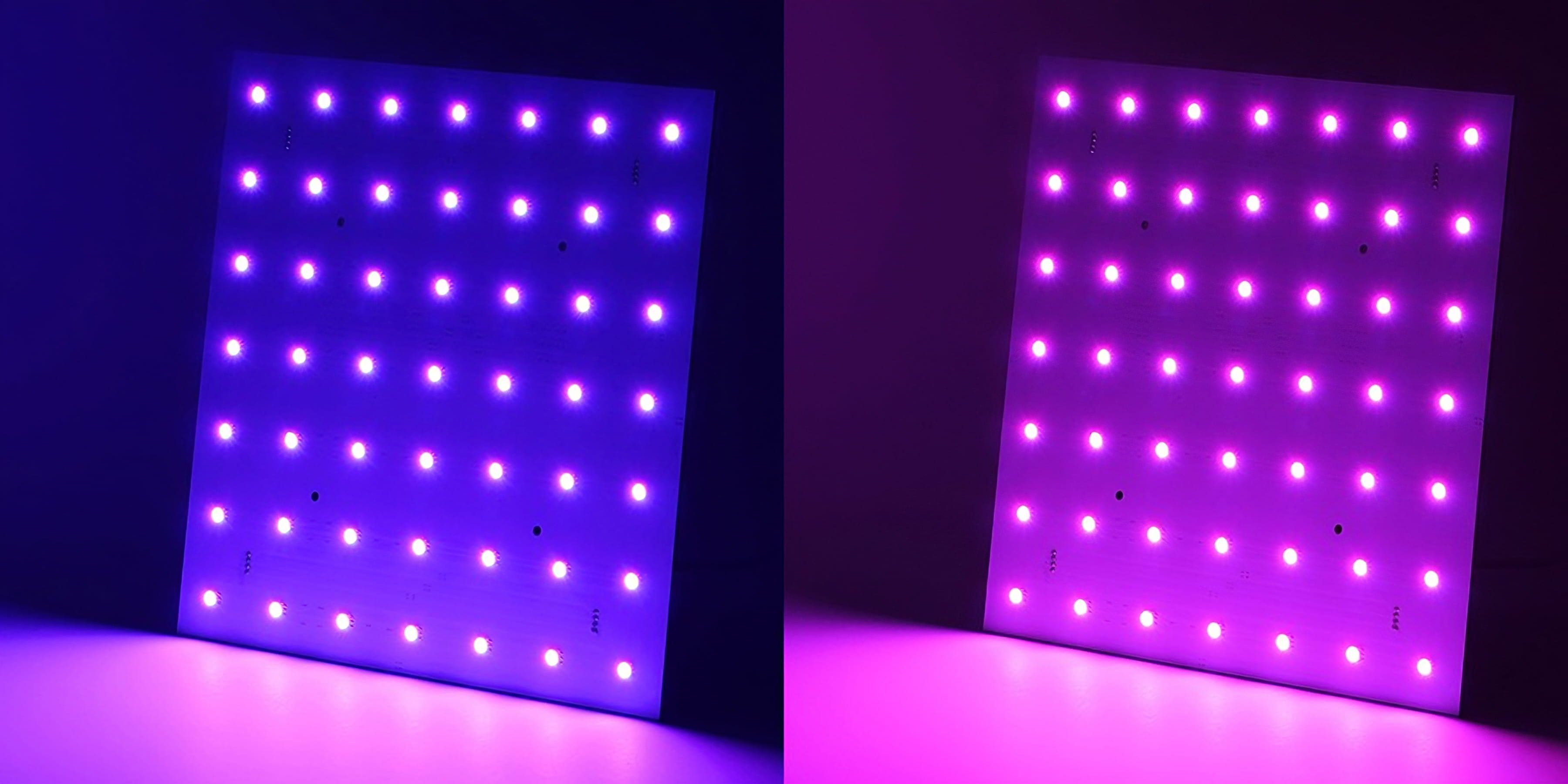 20x20cm LED Ogeled Lichtbox 24V Modul Matrix LED – RGB eckig