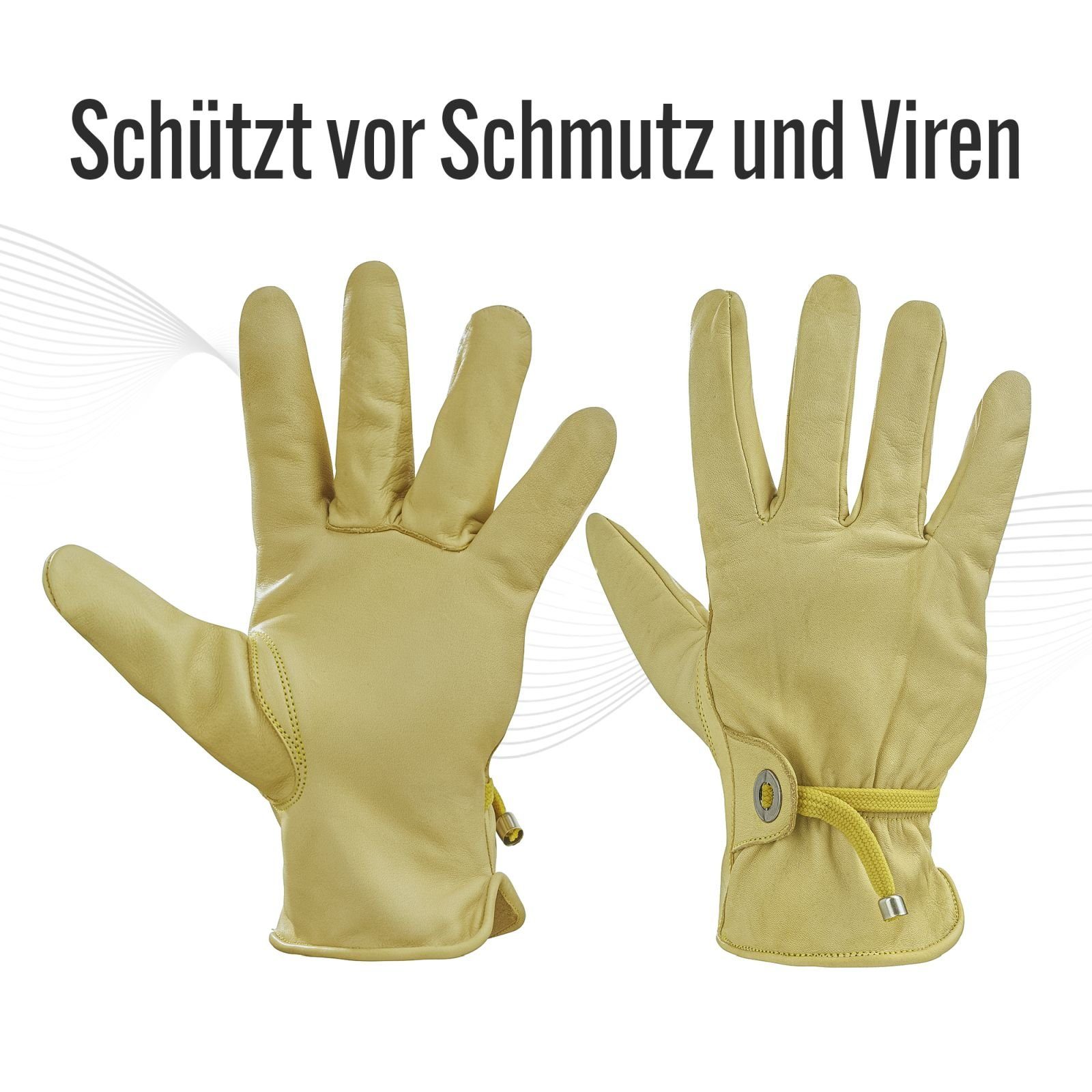 BLACK FOREST FOX Lederhandschuhe Black Forest Fox RODEO Leder Handschuhe Herren Damen 3 Farben Hasel Größe M