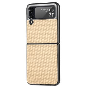 Wigento Handyhülle Für Samsung Galaxy Z Flip4 Schlanke PC-Schutzhülle Tasche Hülle Cover