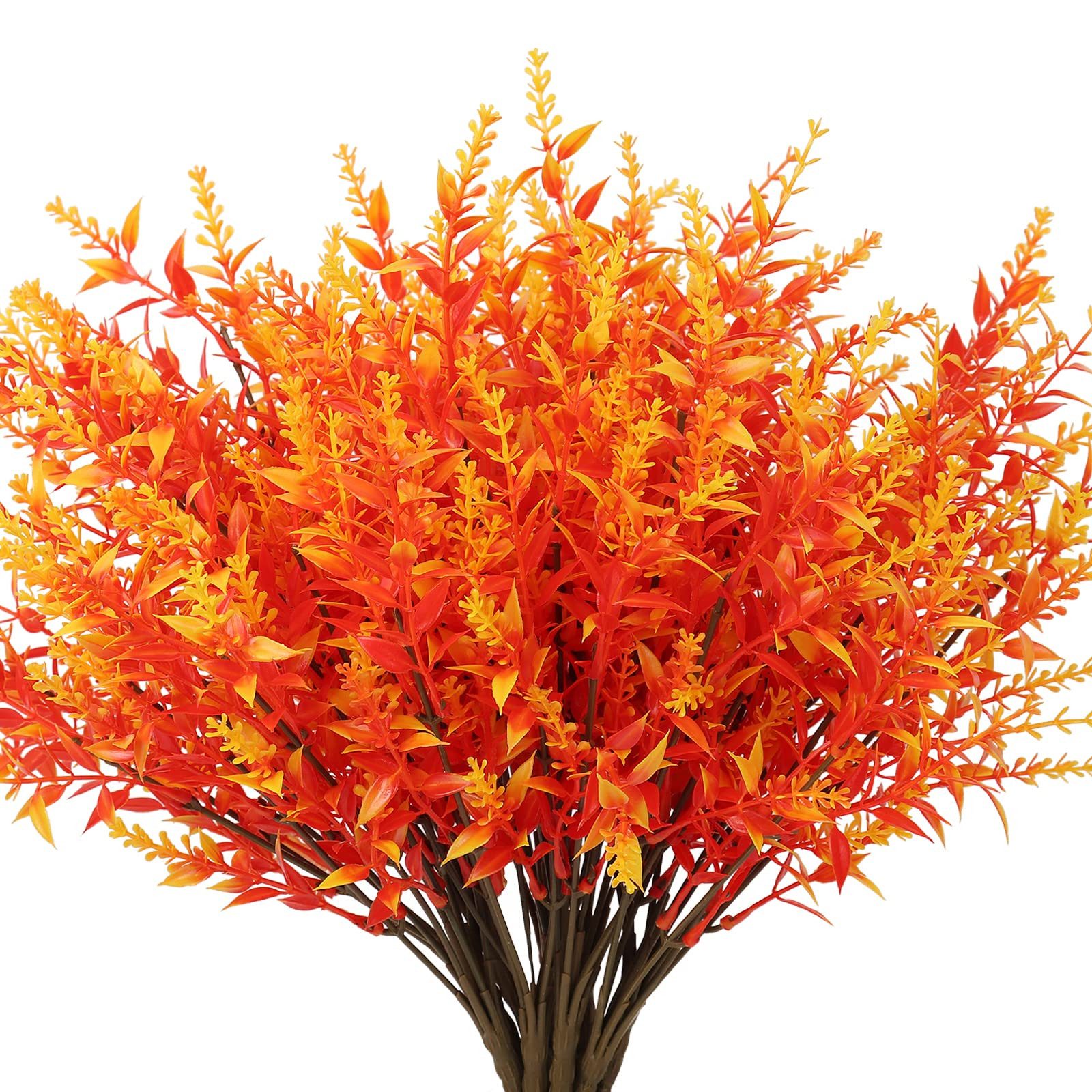 Kunstblumenstrauß 8 Bündel Künstliche Herbstblumen Künstlich Herbststrauß Herbst Deko, Diwzbyn, Herbst Balkonpflanzen Herbstzweige für Drinnen Draußen Garten Tisch