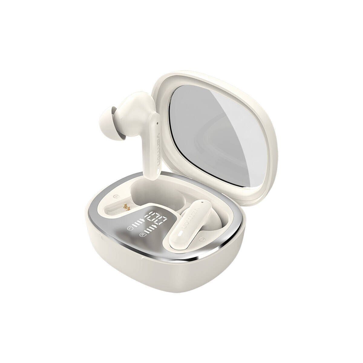 VENTION Kabellose Ohrhörer Kopfhörer 320 mAh Bluetooth 5.3 In-Ear Beige Bluetooth-Kopfhörer