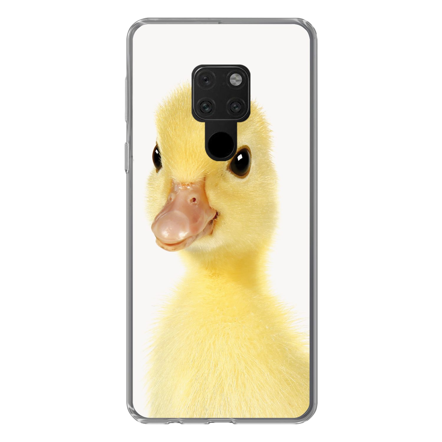 MuchoWow Handyhülle für Huawei P40 Lite Ente - Küken - Süß - Kinder - Mädchen - Jungen, Handy Case, Silikon, Bumper Case Dünn