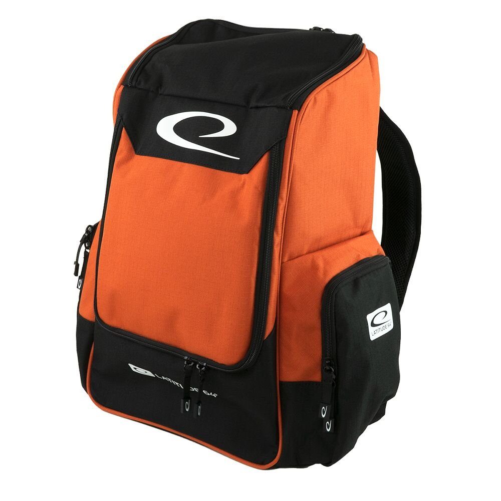 Latitude 64° Sporttasche Core Backpack, Wasserabweisendes Material Orange-Schwarz
