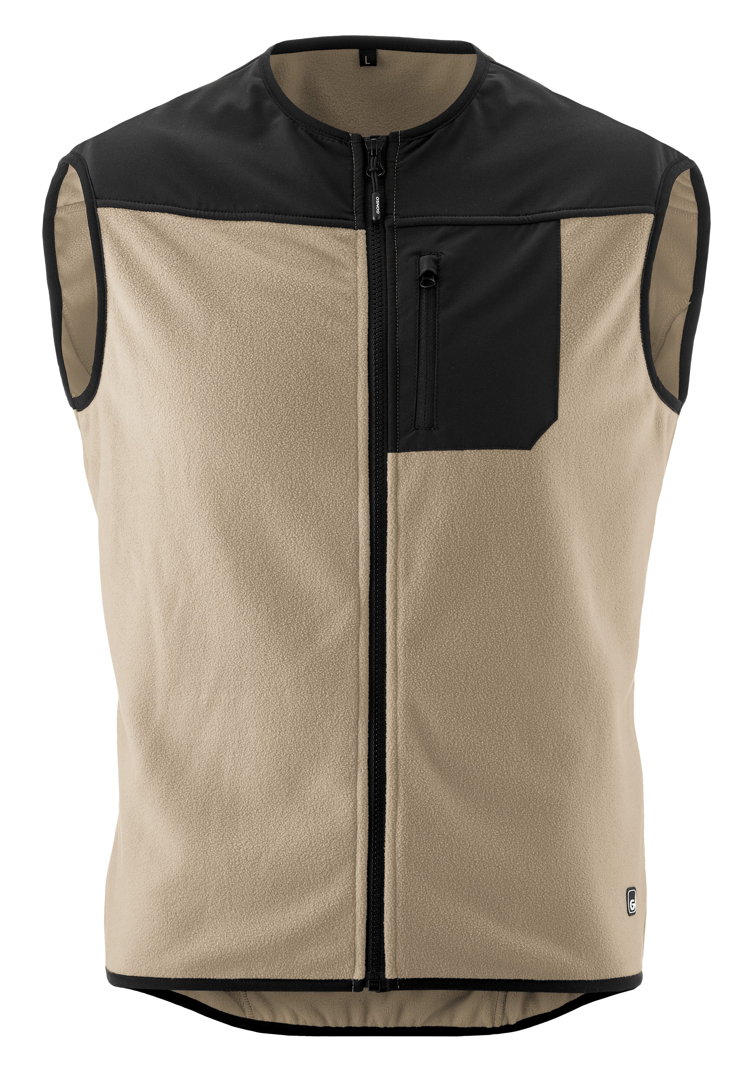 Gonso Fahrradjacke ADVENTURE VEST FLEECE Unisex Radweste, warme Fleece-Weste, integrierte Smartphone Tasche