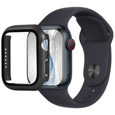 mtb more energy Smartphone-Hülle Schutzhülle Hardcase Cover mit Displaschutzglas, für Apple Watch 4, 5, 6, SE (44mm) + alle anderen