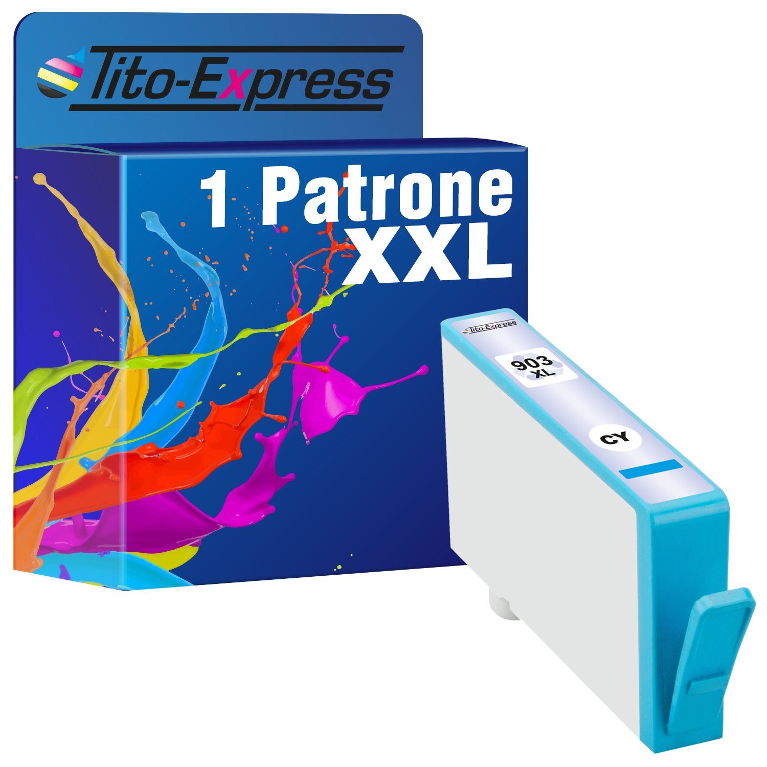 Tito-Express ersetzt HP 903 XL 903XL Cyan Tintenpatrone (für 903XL Multipack Officejet 6950 Pro 6970 6960 All-in-One 6975 Pro)