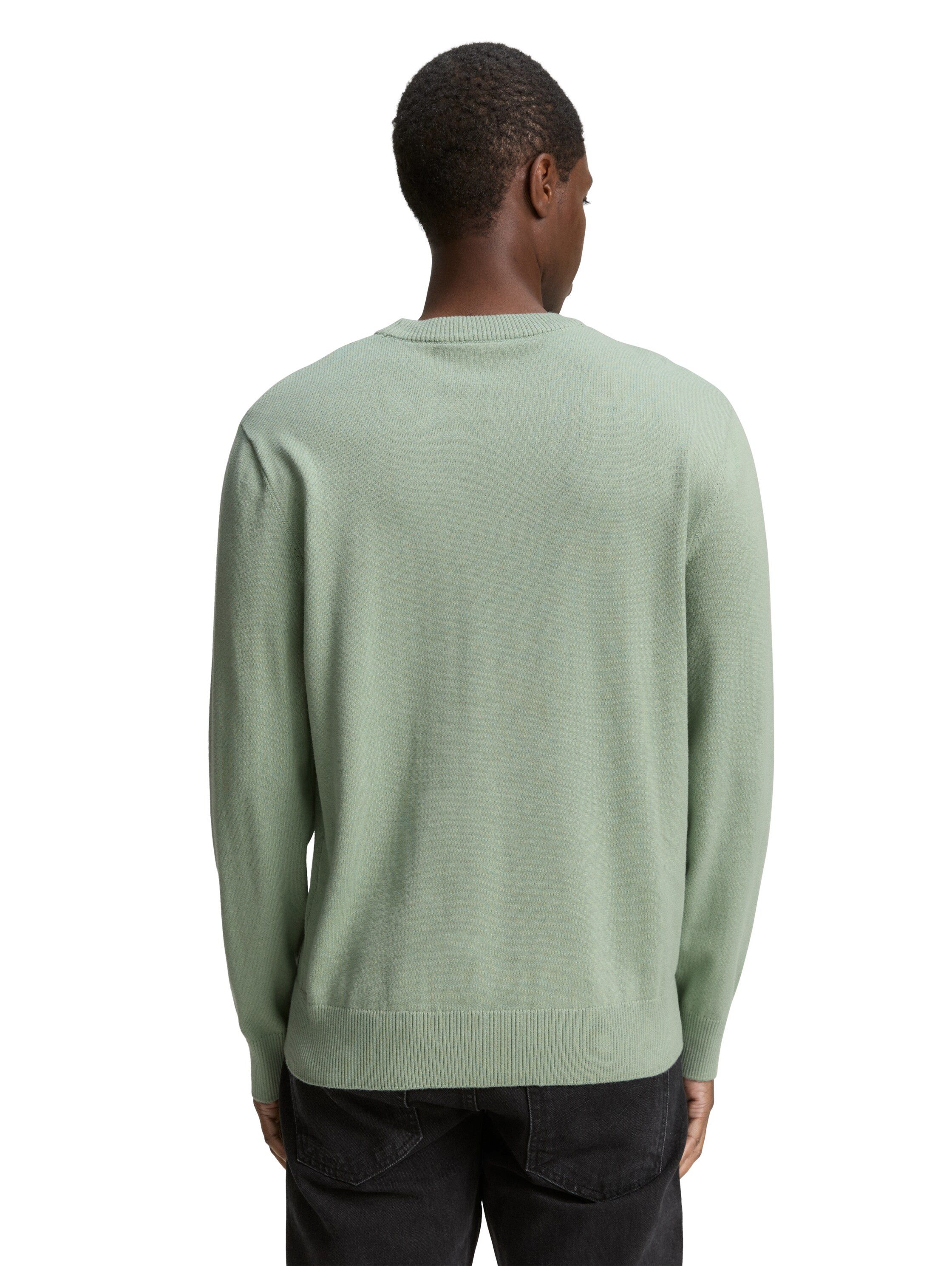 TOM TAILOR Denim Strickpullover in melierter günstig online kaufen