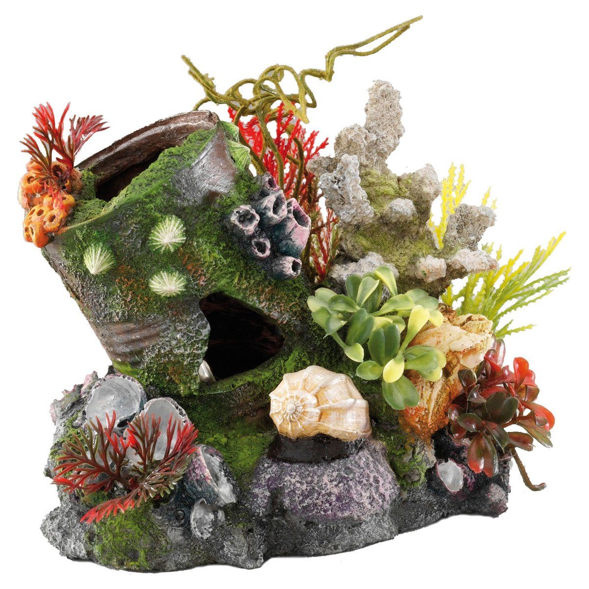Aquariendeko Aquariumdekoration Dose mit Ausströmer