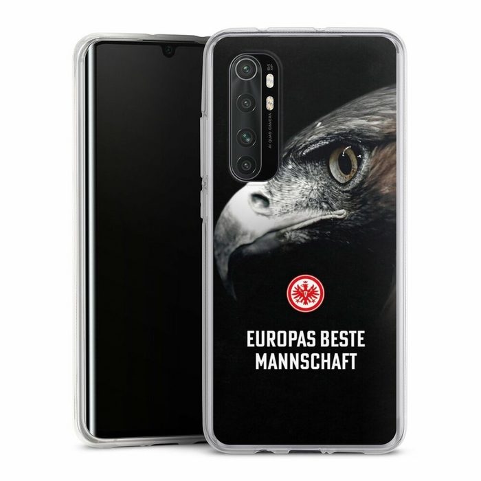 DeinDesign Handyhülle Eintracht Frankfurt Offizielles Lizenzprodukt Europameisterschaft Xiaomi Mi Note 10 lite Silikon Hülle Bumper Case Handy Schutzhülle