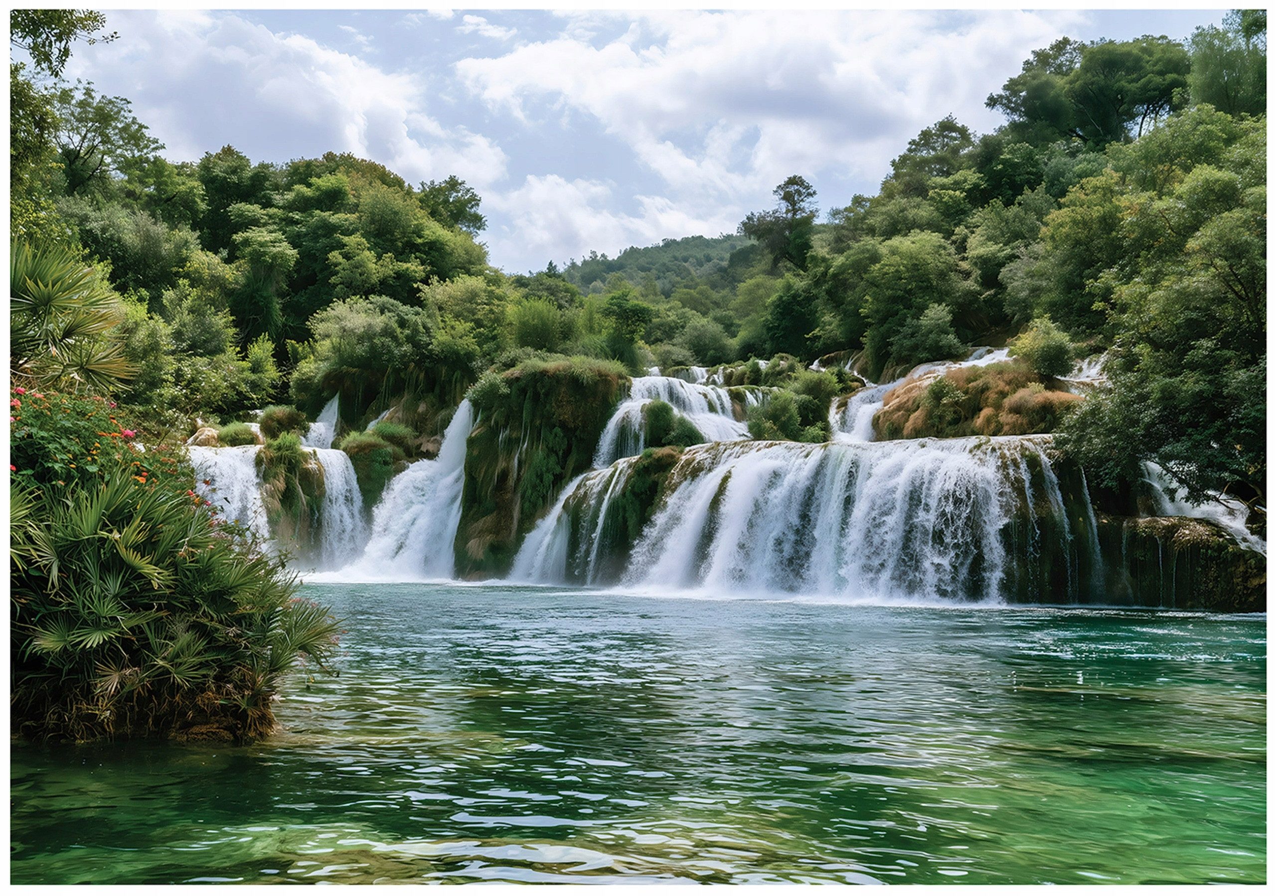 Wallarena Fototapete Vlies Wasserfall, glatt, 150 x 105 cm