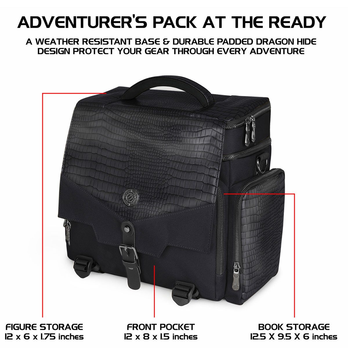 ENHANCE Reisetasche Collector's Edition RPG Adventurer's Bag Dragon Black Tabletop Tasche