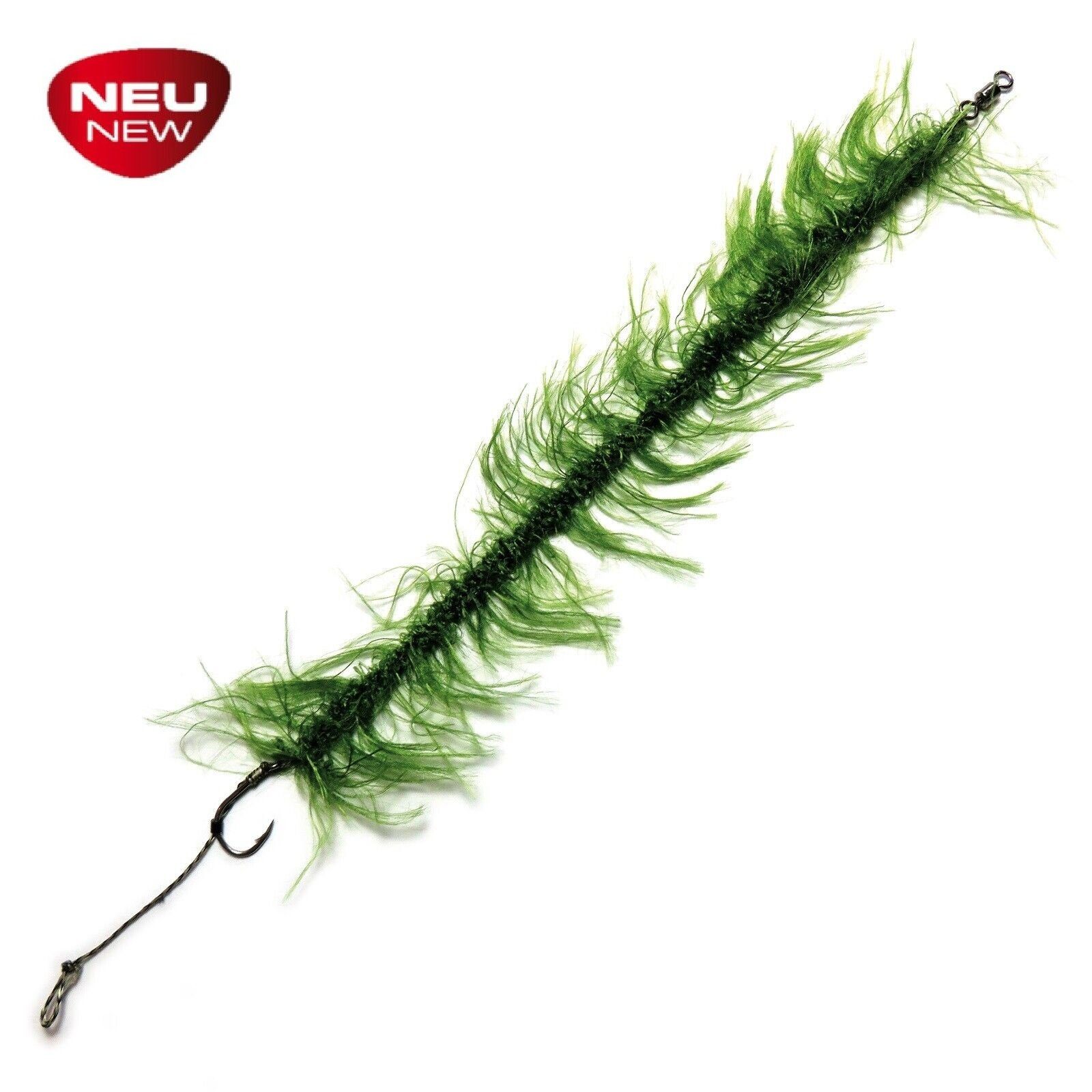 Karpfenhaken Fertige Karpfenvorfächer 2 Stück Bushy-Weed Leader Karpfenangeln
