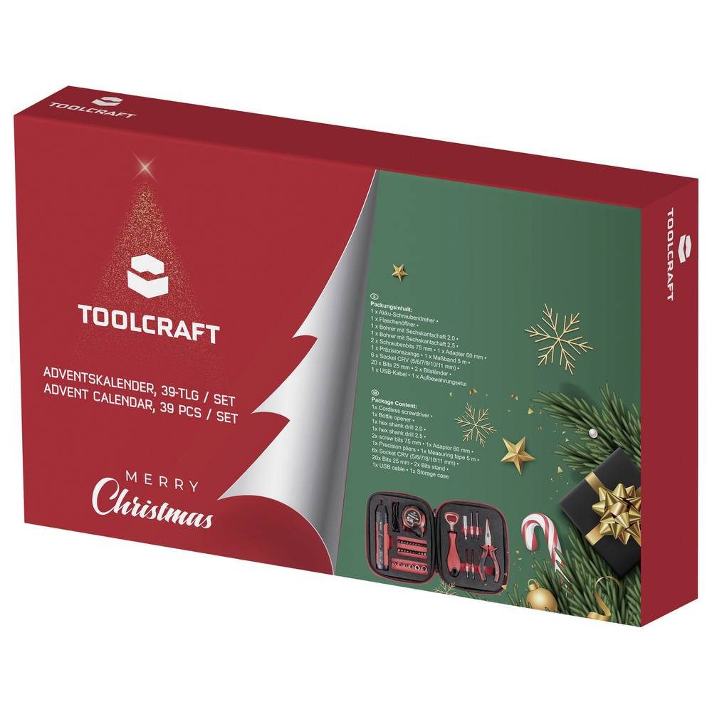 TOOLCRAFT Adventskalender 39-parts Werkzeug Adventskalender TO-10185915