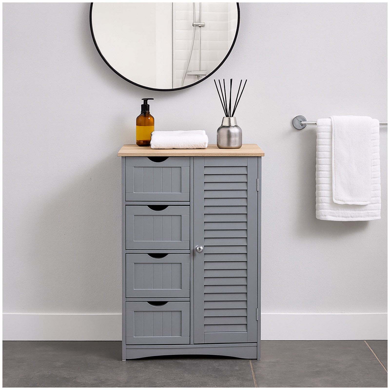 HTI-Line Midischrank Badezimmerschrank Sarah (1-St., 1 Badezimmerschrank, o günstig online kaufen