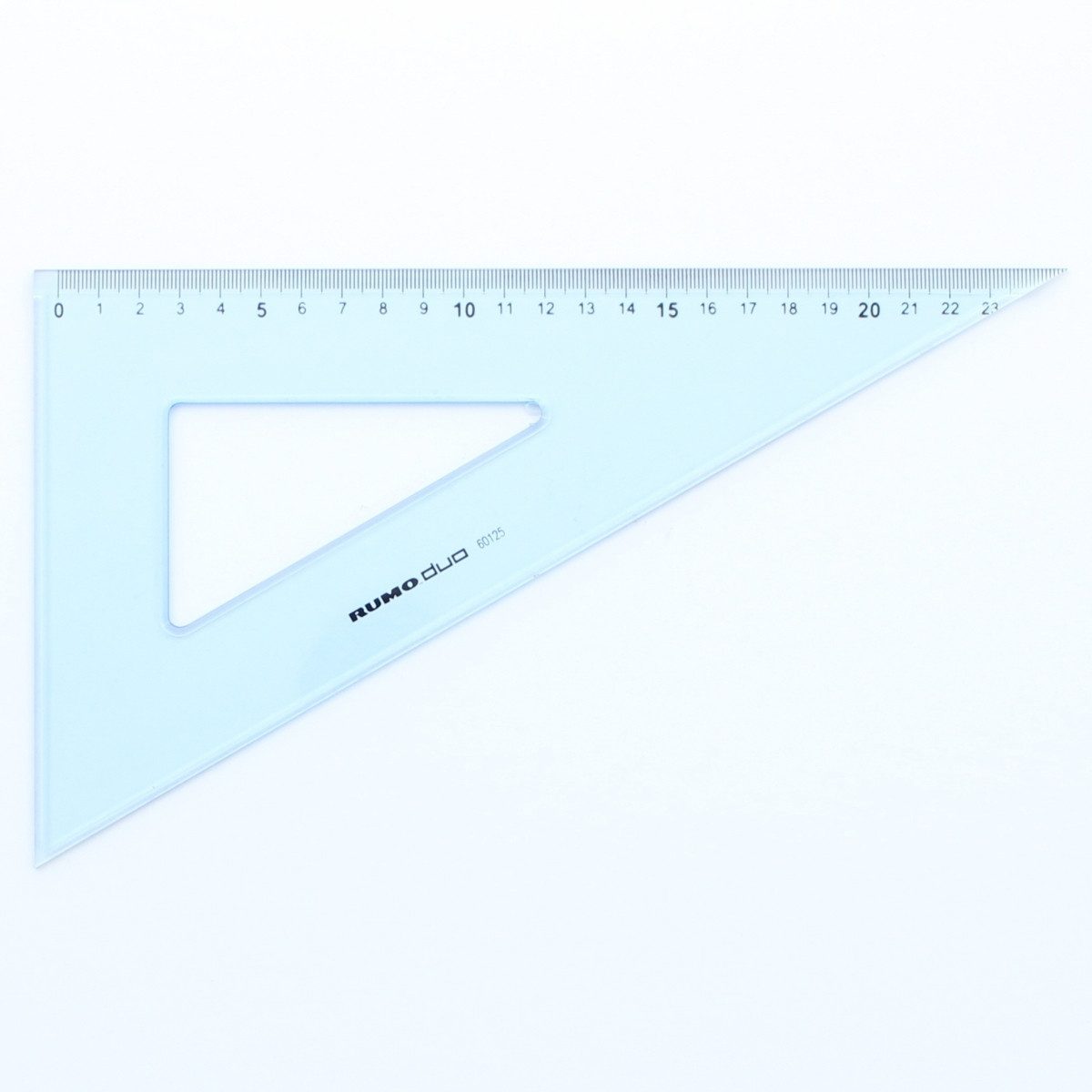 Rumold Geodreieck Schul-Zeichendreieck 25 cm 60 Grad Kunststoff rauchgetönt