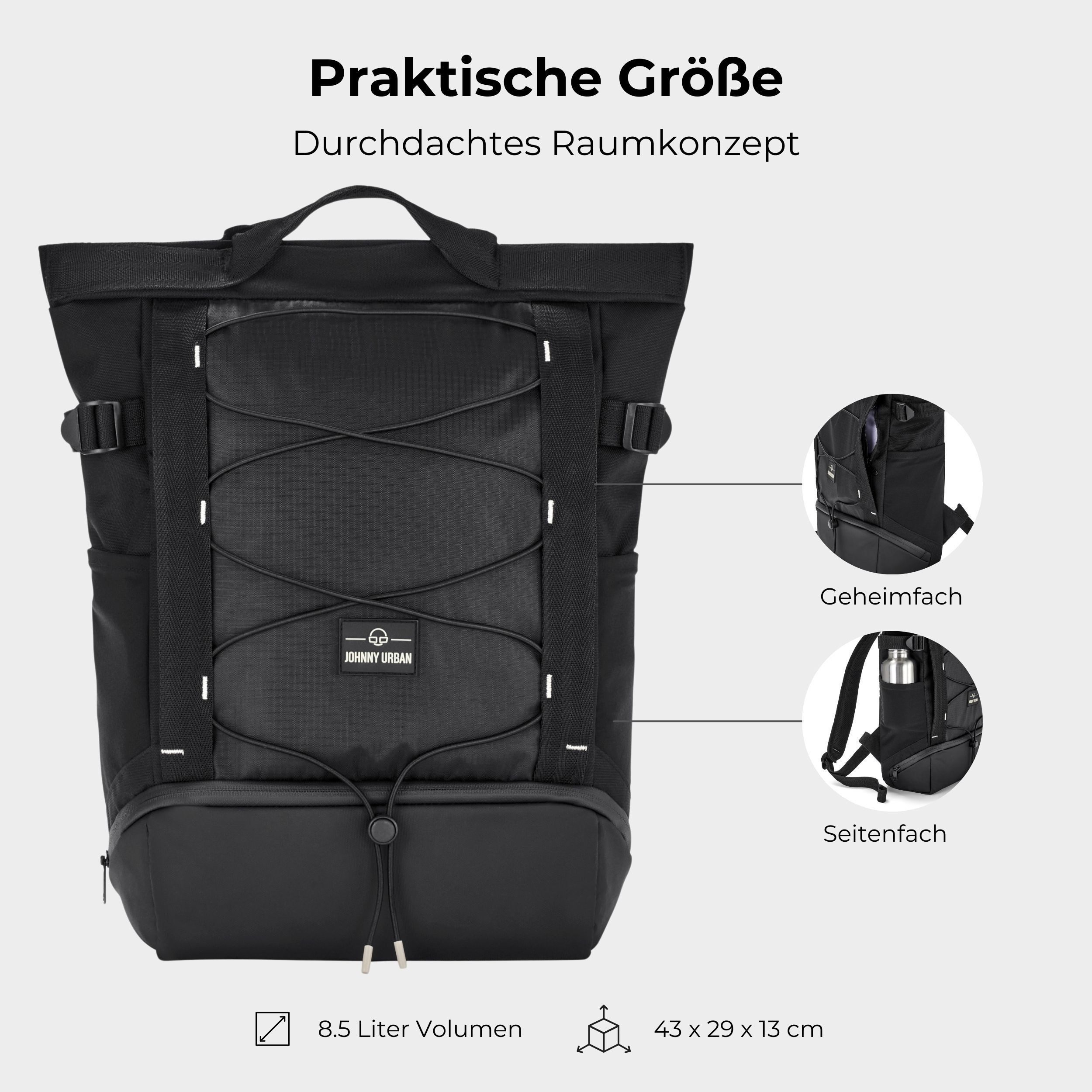 Johnny Urban Cityrucksack Harper Tagesrucksack für Damen & Herren (1-tlg), Sportlicher Tote Bag Rucksack, Praktischer Daypack, Wasserabweisend