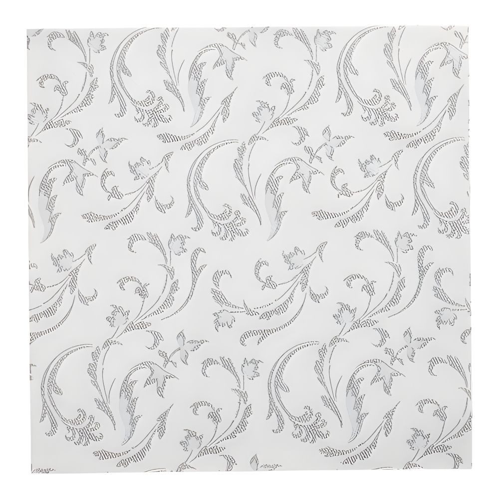 PAPSTAR Papierserviette 50 x Servietten ROYAL Collection 1/4-Falz 40 cm x 40 cm grau Damascato
