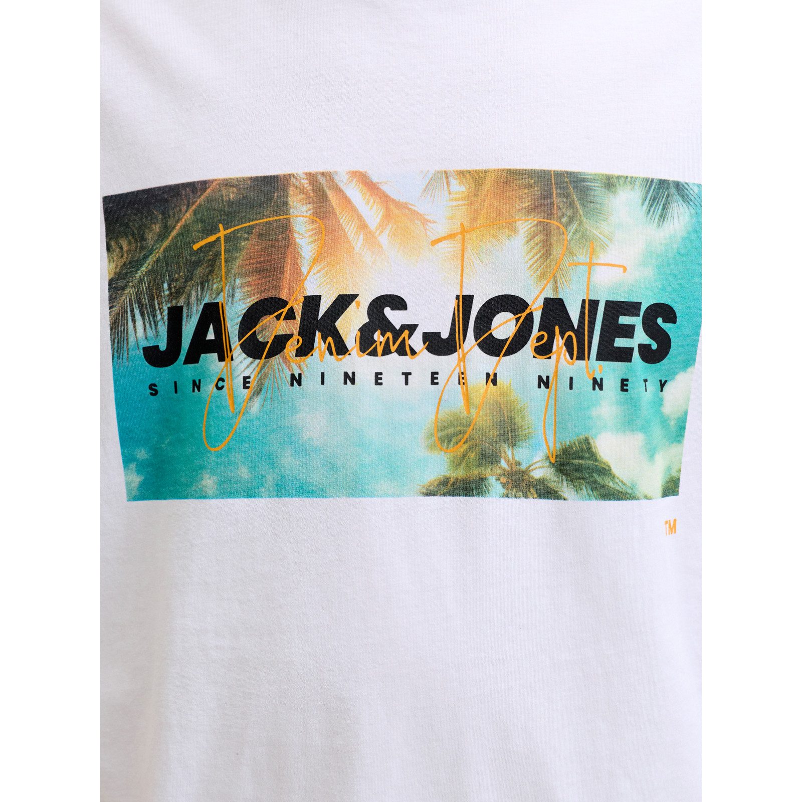 Jack & Jones Rundhalsshirt Jack&Jones Übergrößen T-Shirt weiß JJINDIANA