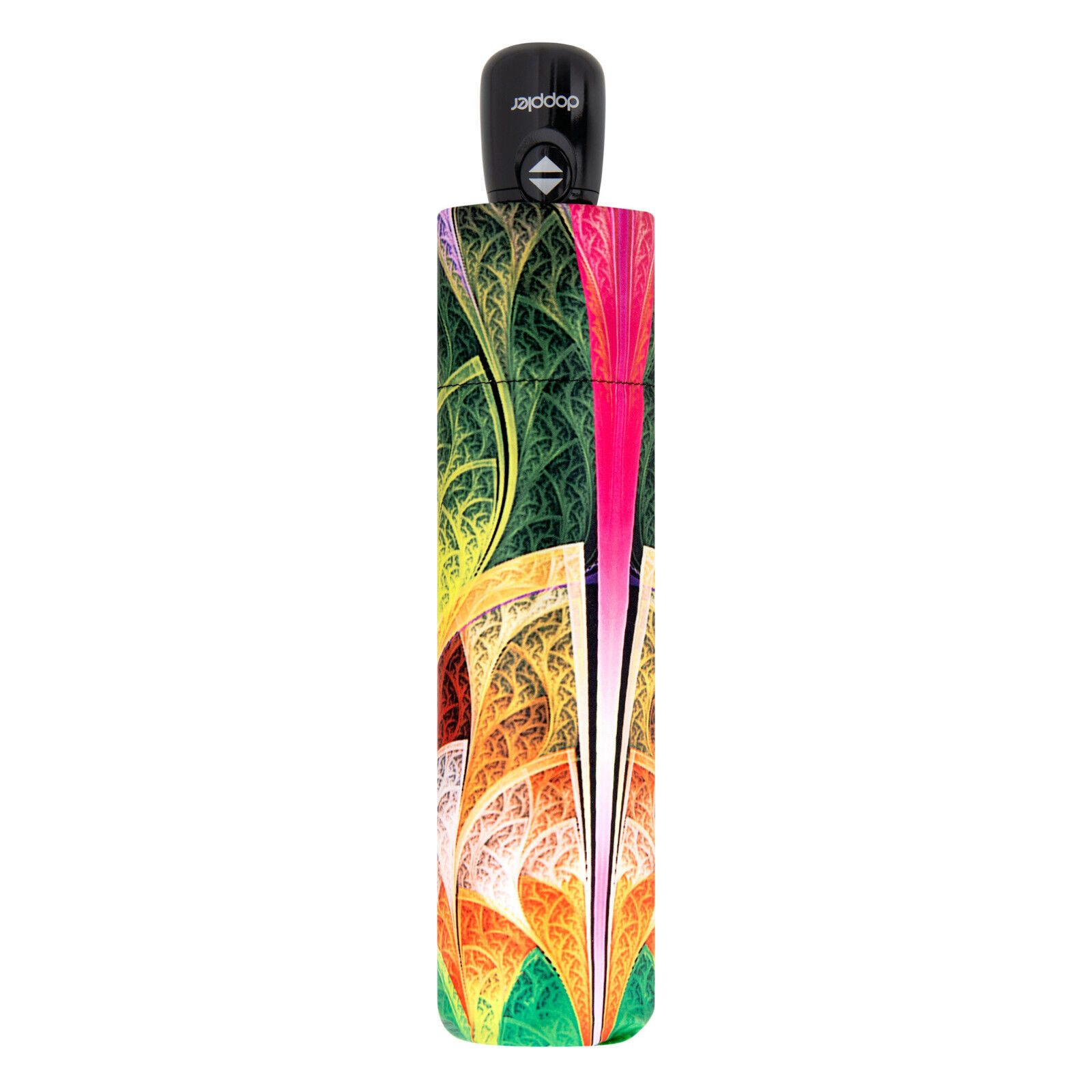 doppler® Taschenregenschirm Regenschirm Caleido Satin, mit Auf-Zu Automatik
