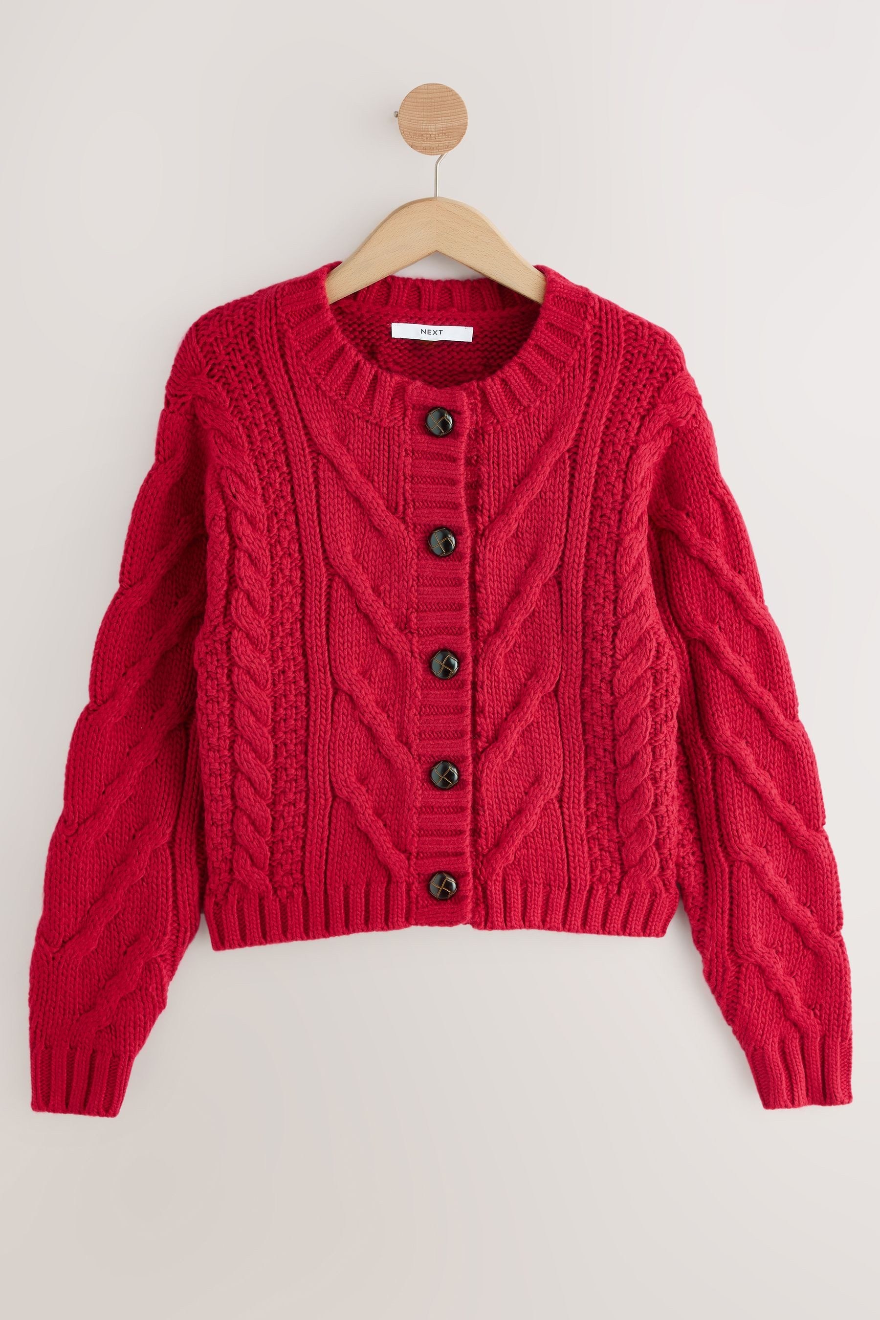 Next Strickjacke Grobstrickjacke mit Zopfmuster (1-tlg) günstig online kaufen