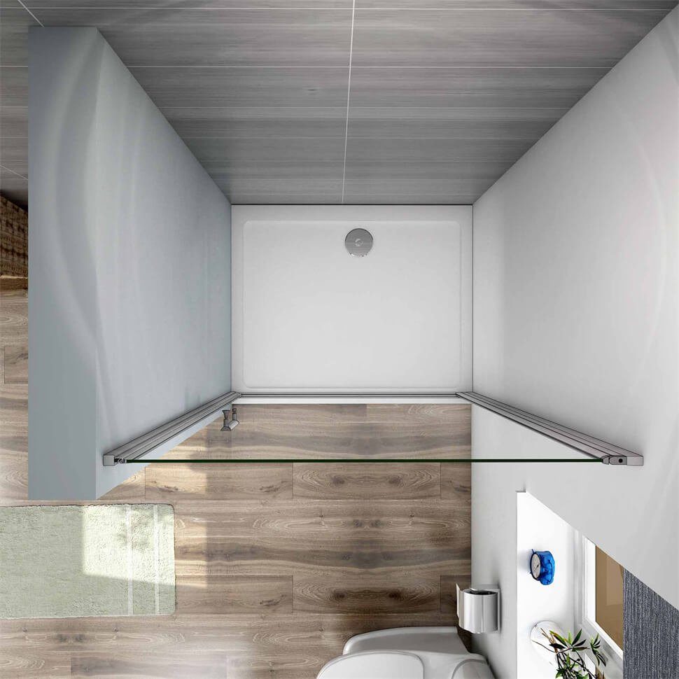 shower spa pivot door, shower enclosure, shower cubicle, shower door, pivot door, niche door, glass door, single-pane safety glass, safety glass, (set) clear glass