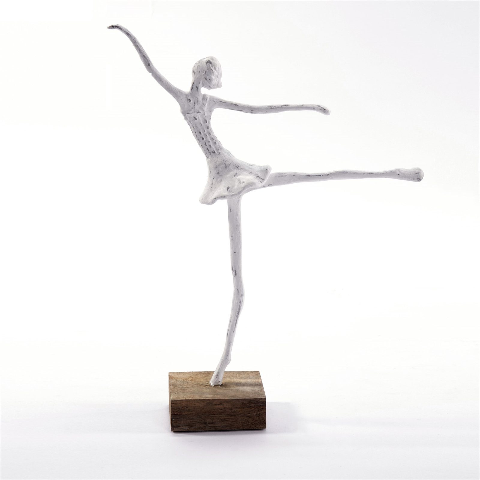CREEDWOOD Skulptur BALLERINA FIGUR "BALLETT 3er", weiß, 40cm, Ballett Tänzerin Skulptur