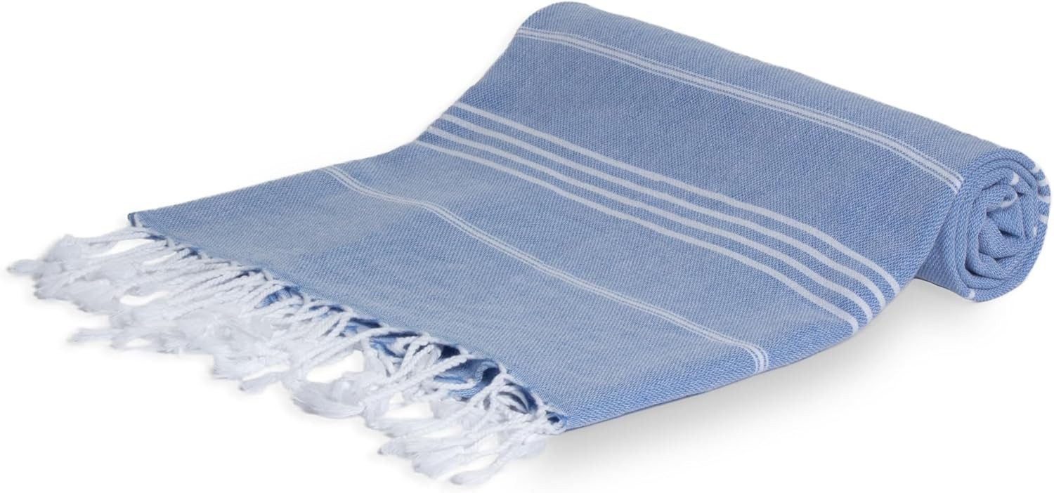 livessa Strandtuch Baumwolle Strandtuch - Saunatuch - Turkish Hamamtuch - Badetuch, Baumwolle, 100 % Baumwolle - 100x200 cm