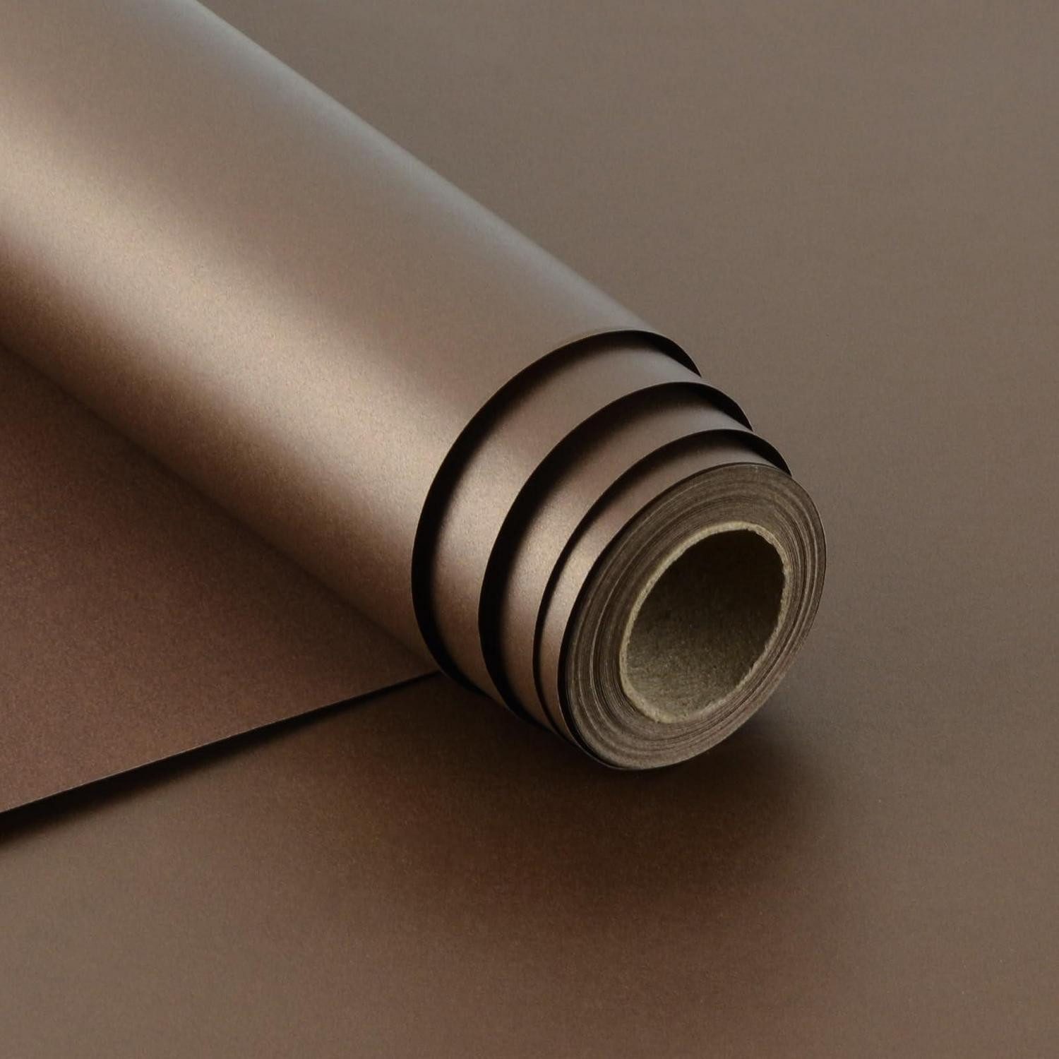 LuxusKollektion Geschenkpapier Geschenkpapier dunkelbraun 43x10m