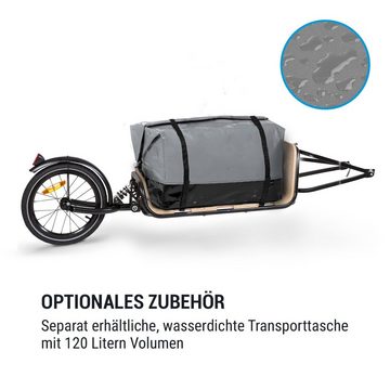 KLARFIT Fahrradkinderanhänger »Companion Chaser Fahrradanhänger Nachläufer 30 kg 16" Multiplex Birke«