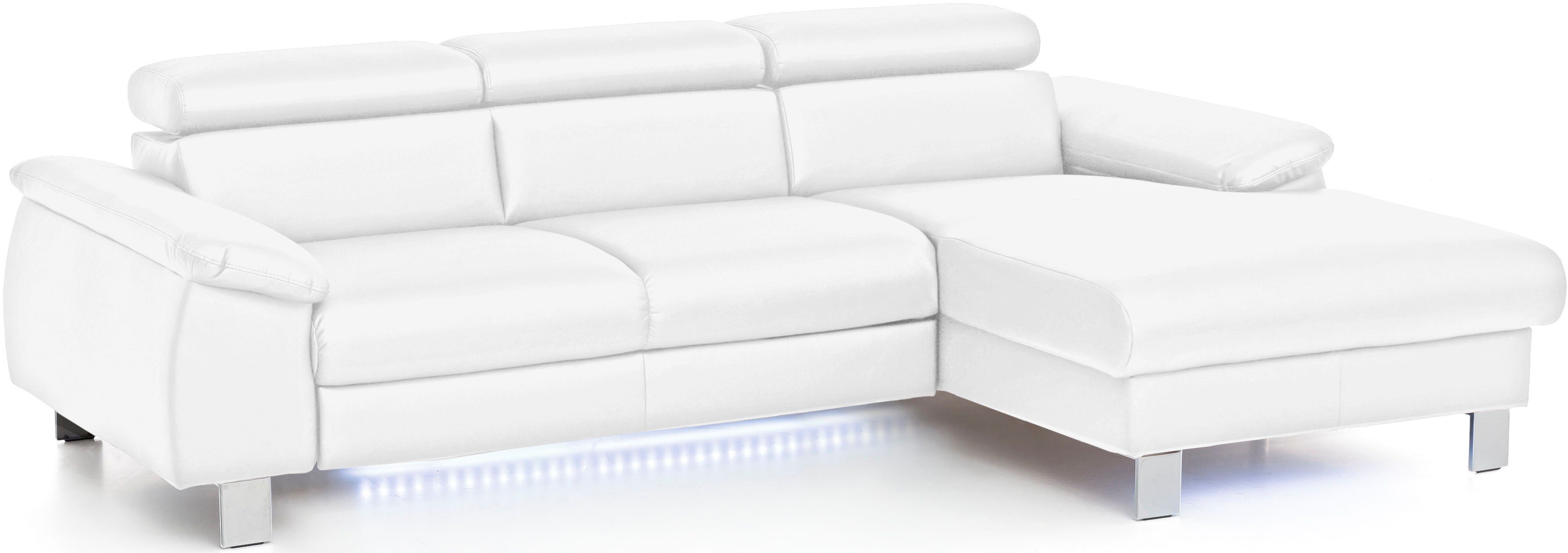 COTTA Ecksofa Komaris L-Form mit Kopfteilverstellung, günstig online kaufen