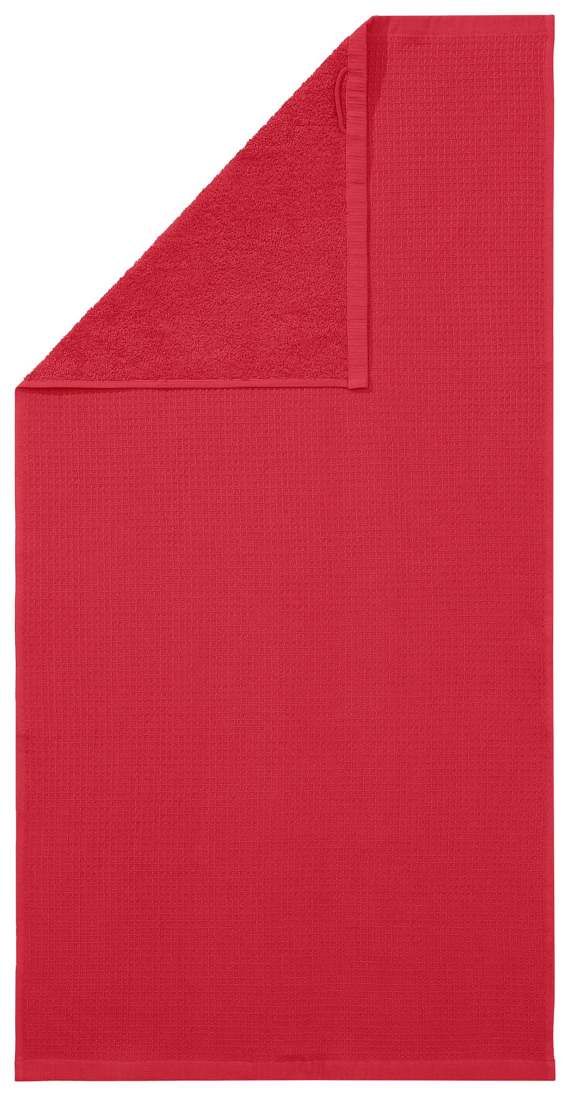 KangaROOS Handtuch Set Cassidy, Handtuch in Premium Qualität, 500 gr/m², Waffeloptik, Frottier (Set, 6-St), Duschtücher, Handtücher, Gästetücher, 100% Baumwolle, 5 Jahre Garantie