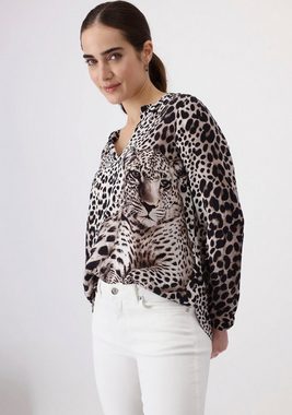 Monari Schlupfbluse mit Animalprint