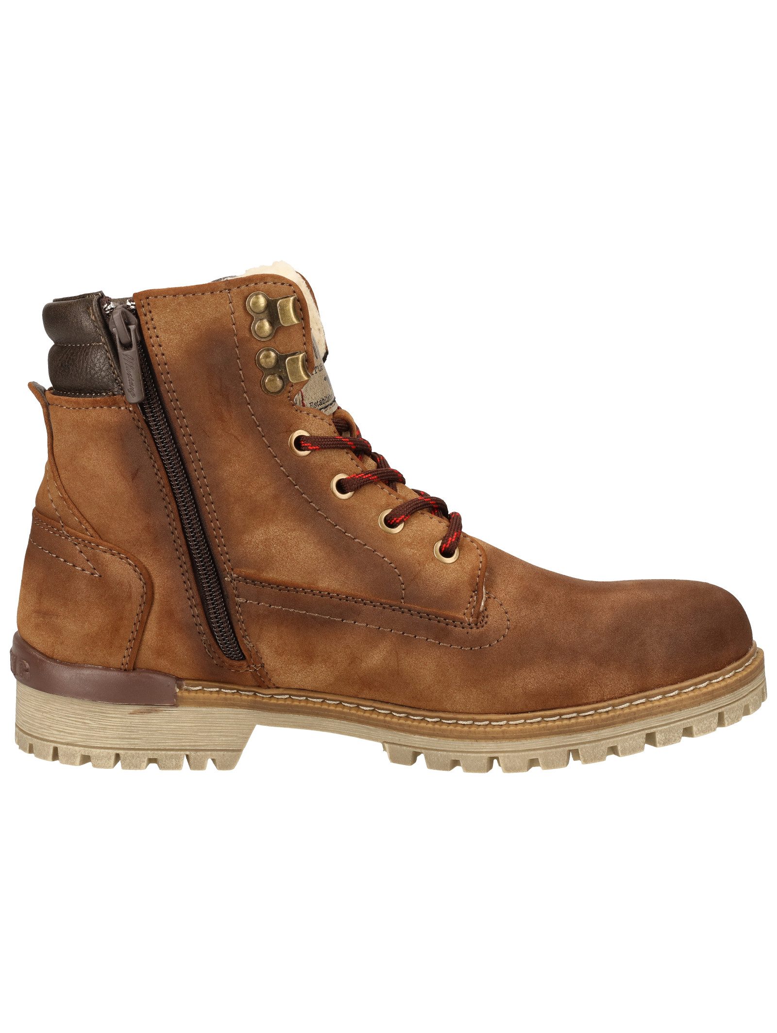 MUSTANG Stiefelette Lederimitat . Schnürstiefelette