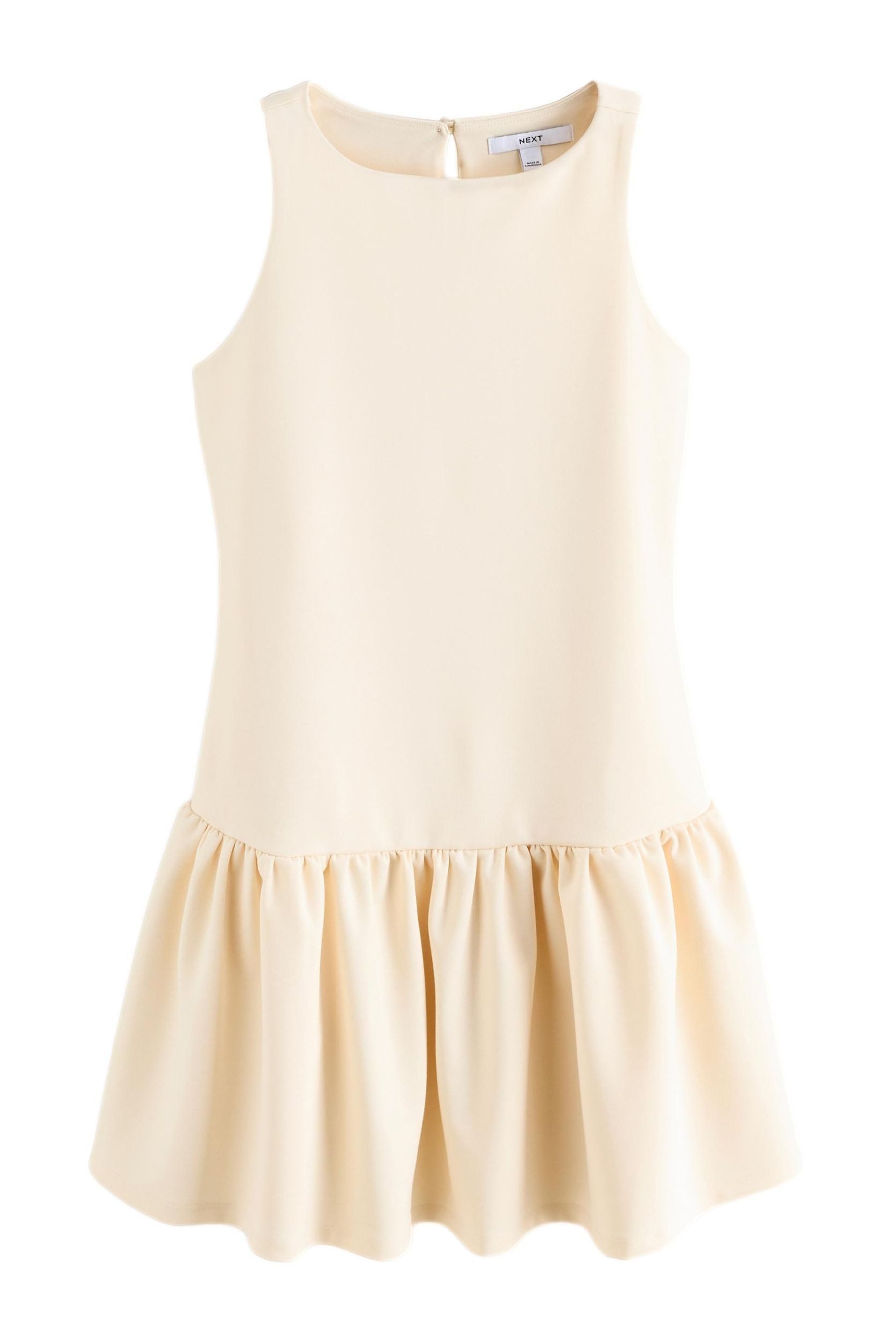 Next Jerseykleid Ärmelloses Jersey-Minikleid mit abfallender günstig online kaufen
