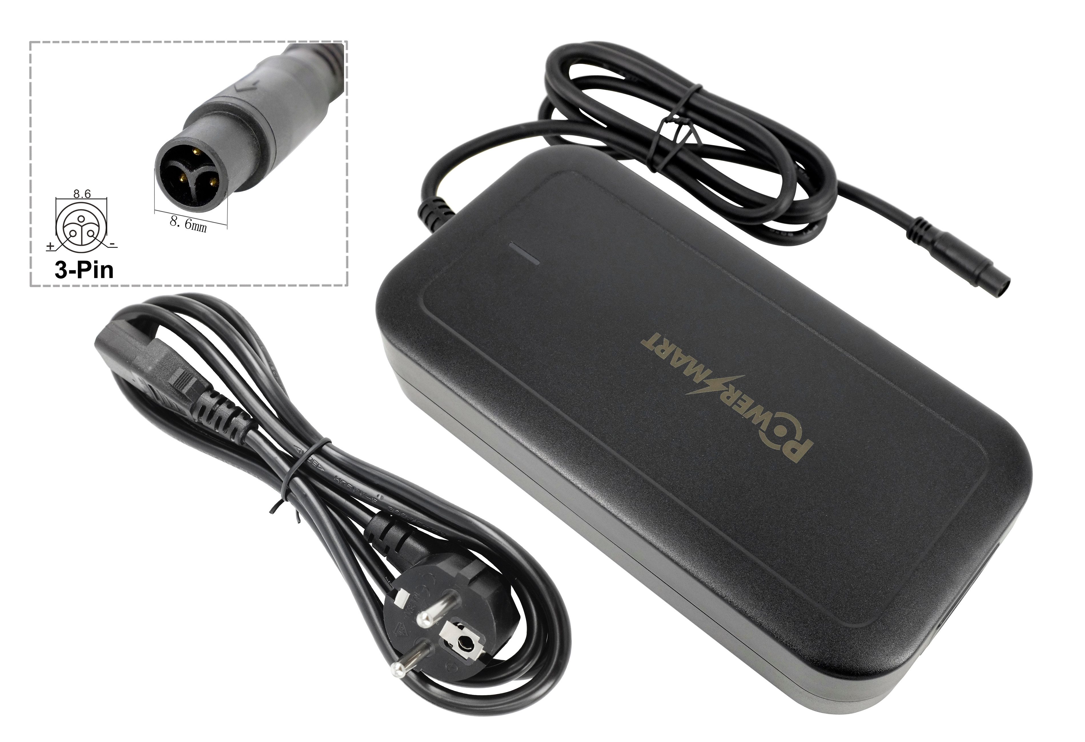 PowerSmart 3-PIN Batterie-Ladegerät (54,6V 4,5A für SUPER73 SUPER73-R Blackout SE, SUPER73-S Blackout SE, SUPER73-Z Blackout SE, SUPER73-Z Miami SE)