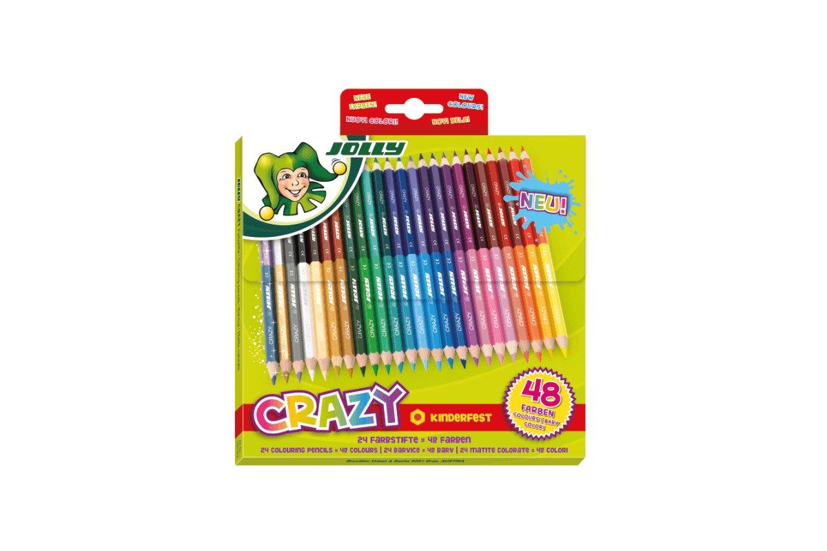 JOLLY Buntstift 24 JOLLY Supersticks Crazy Buntstifte farbsortiert