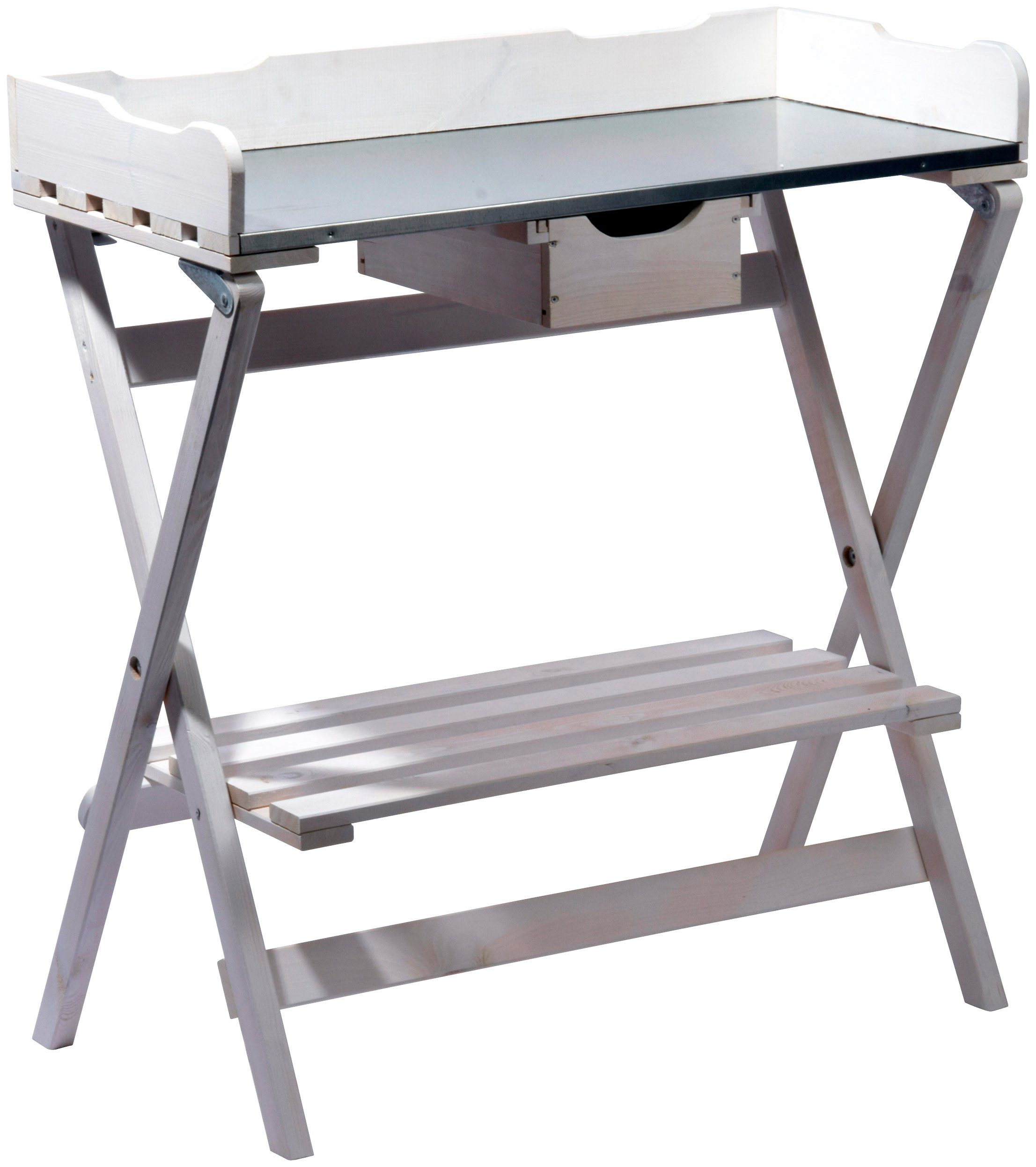 DOBAR Pflanztisch , B/T/H: 80/40/80 cm, Aus wetterfest imprägniertem