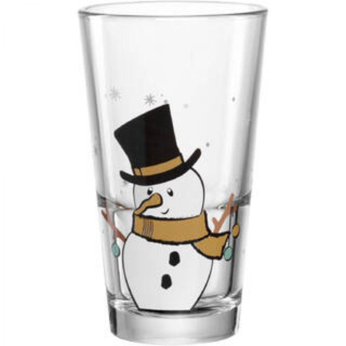 LEONARDO Longdrinkglas Leonardo Trinkglas Becher Schneemann (330ml)