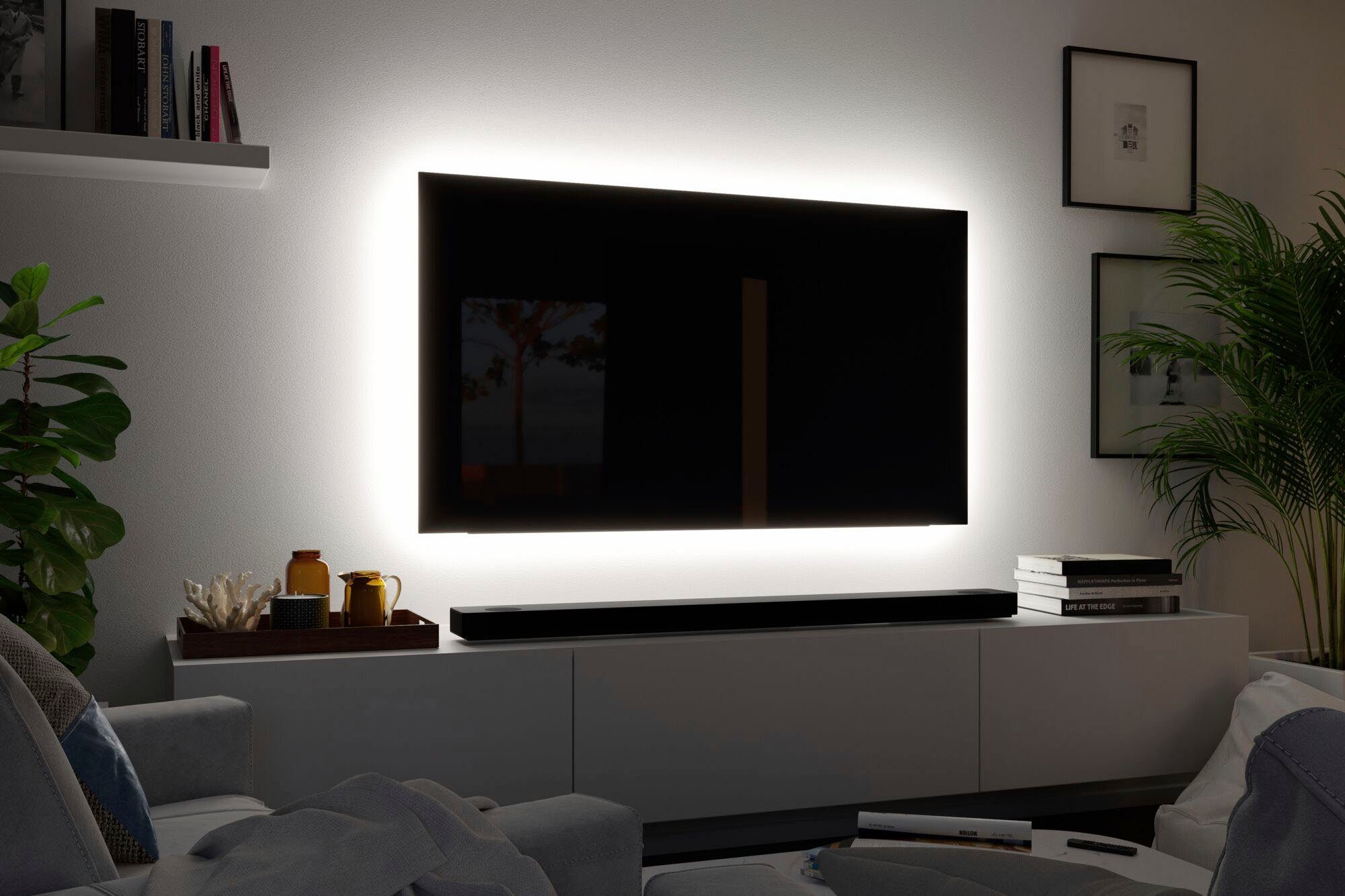 277lm/m, 55 Basisset Paulmann 1-flammig, RGB MaxLED 250 LED-Streifen Zoll Basisset 3,6m TV Dynamic 20,5W Comfort