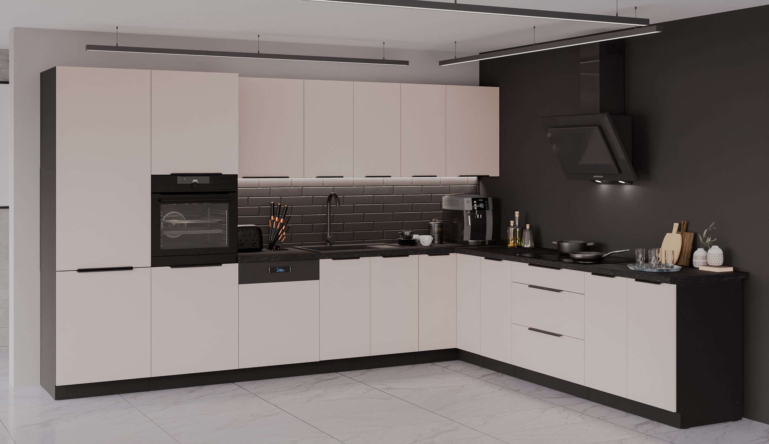 Küchen-Preisbombe Winkelküche ARONA 350x290 cm Küchenzeile Küchenblock Küch günstig online kaufen