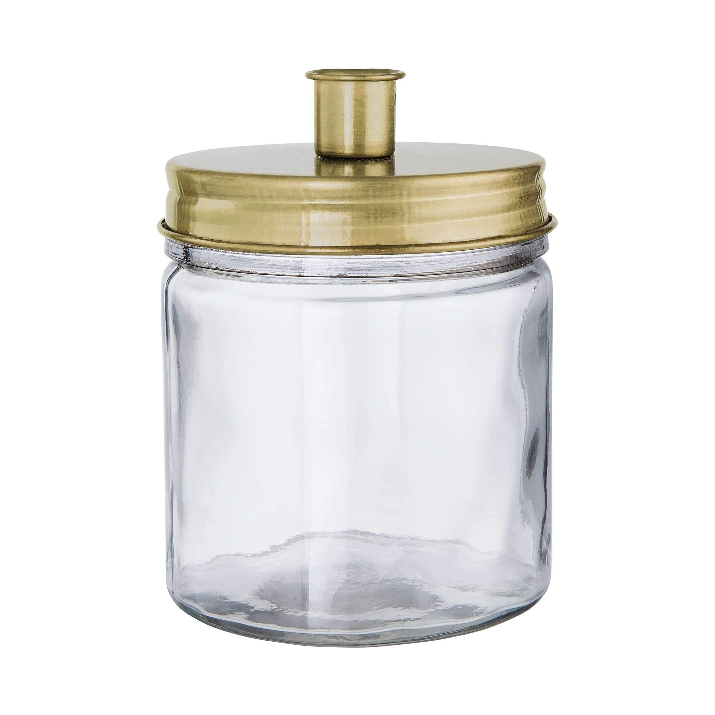 BUTLERS Kerzenhalter CANDLE JAR Glas mit Kerzenhalter Höhe 15cm