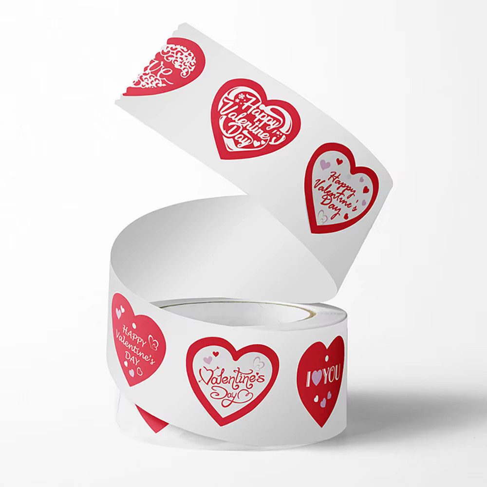 Ware aus aller Welt Aufkleber 500 Herz Aufkleber Valentinstag Liebe Hochzeit Geburtstag Dekoration, (500tlg)