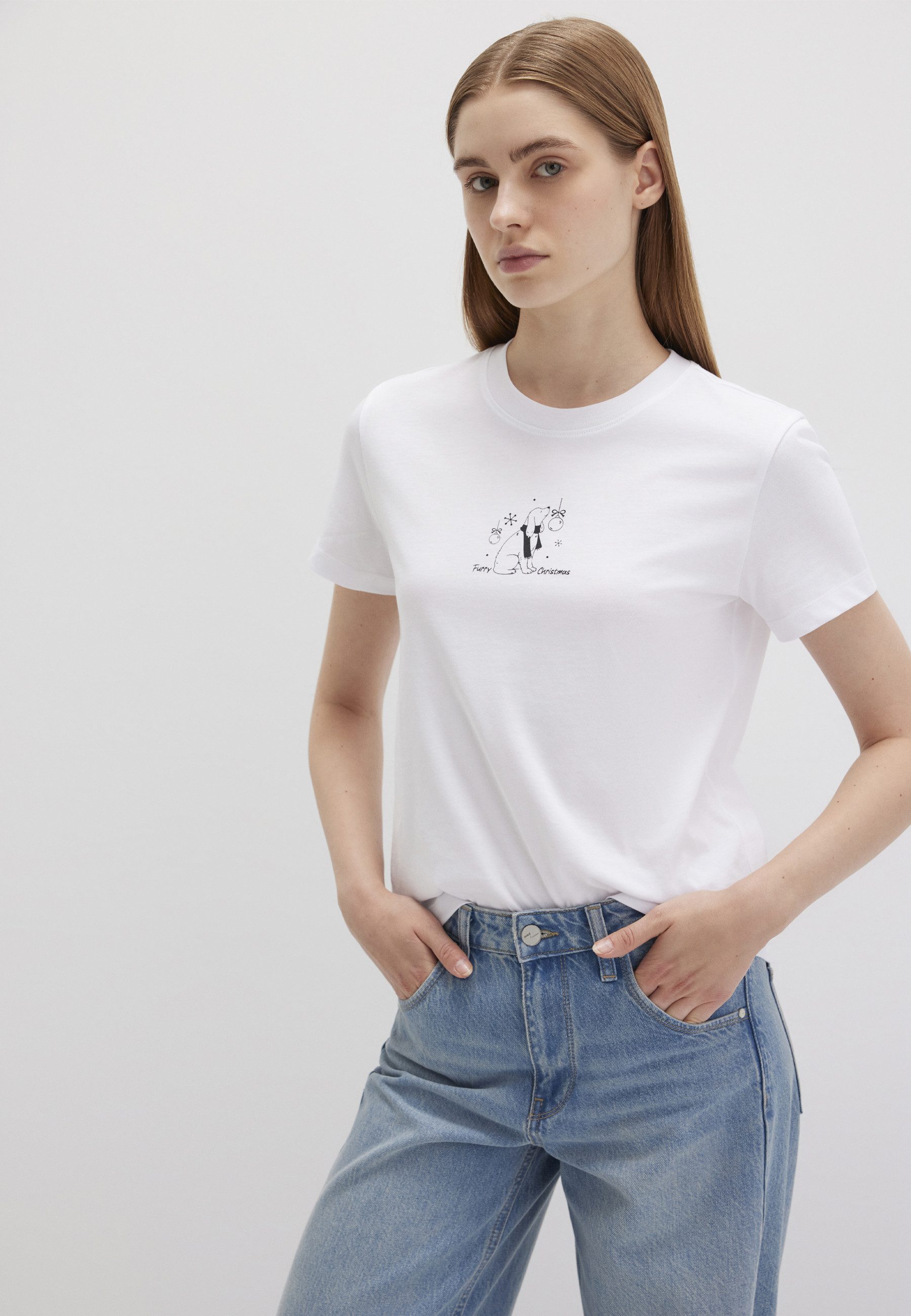 Mavi T-Shirt DOG PRINTED TSHIRT T-Shirt mit Print
