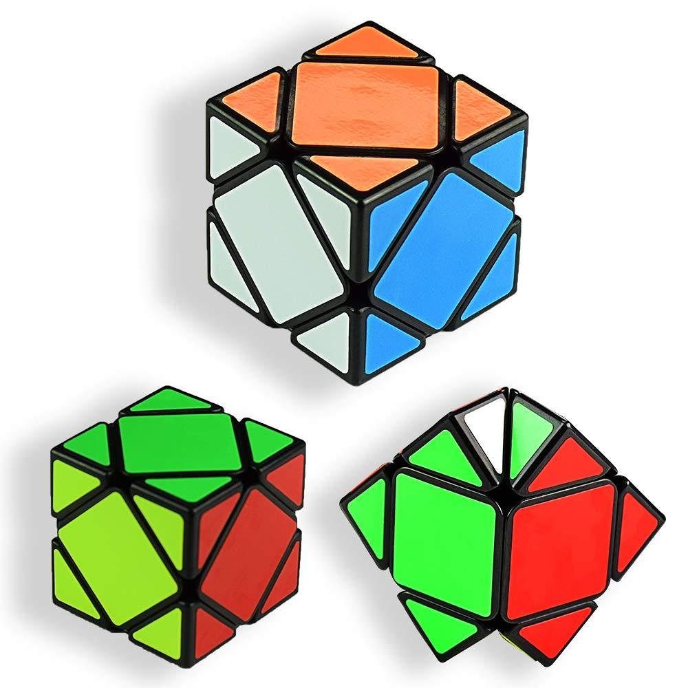 Jormftte Würfelpuzzle Unregelmäßiges Rubik's Cube Puzzle, Puzzleteile
